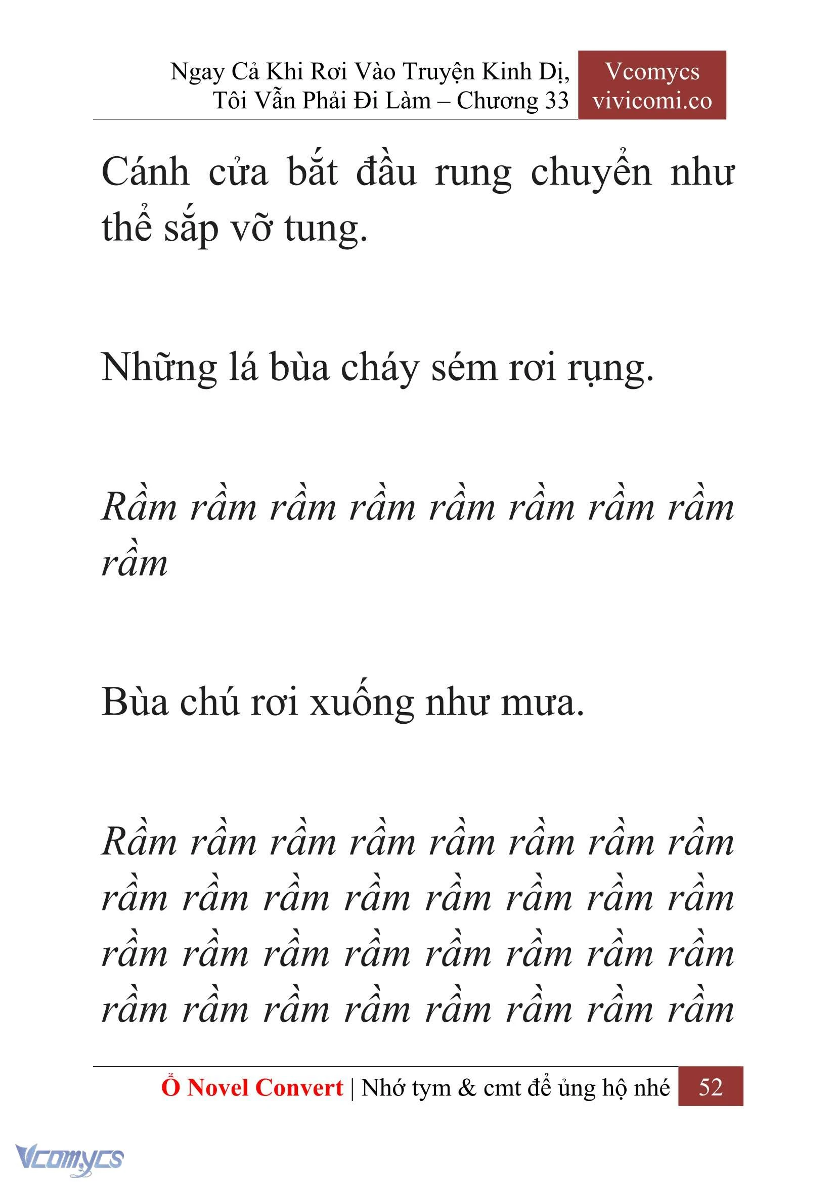 [Novel] Ngay Cả Khi Rơi Vào Truyện Kinh Dị, Tôi Vẫn Phải Đi Làm Chapter  33 - 54