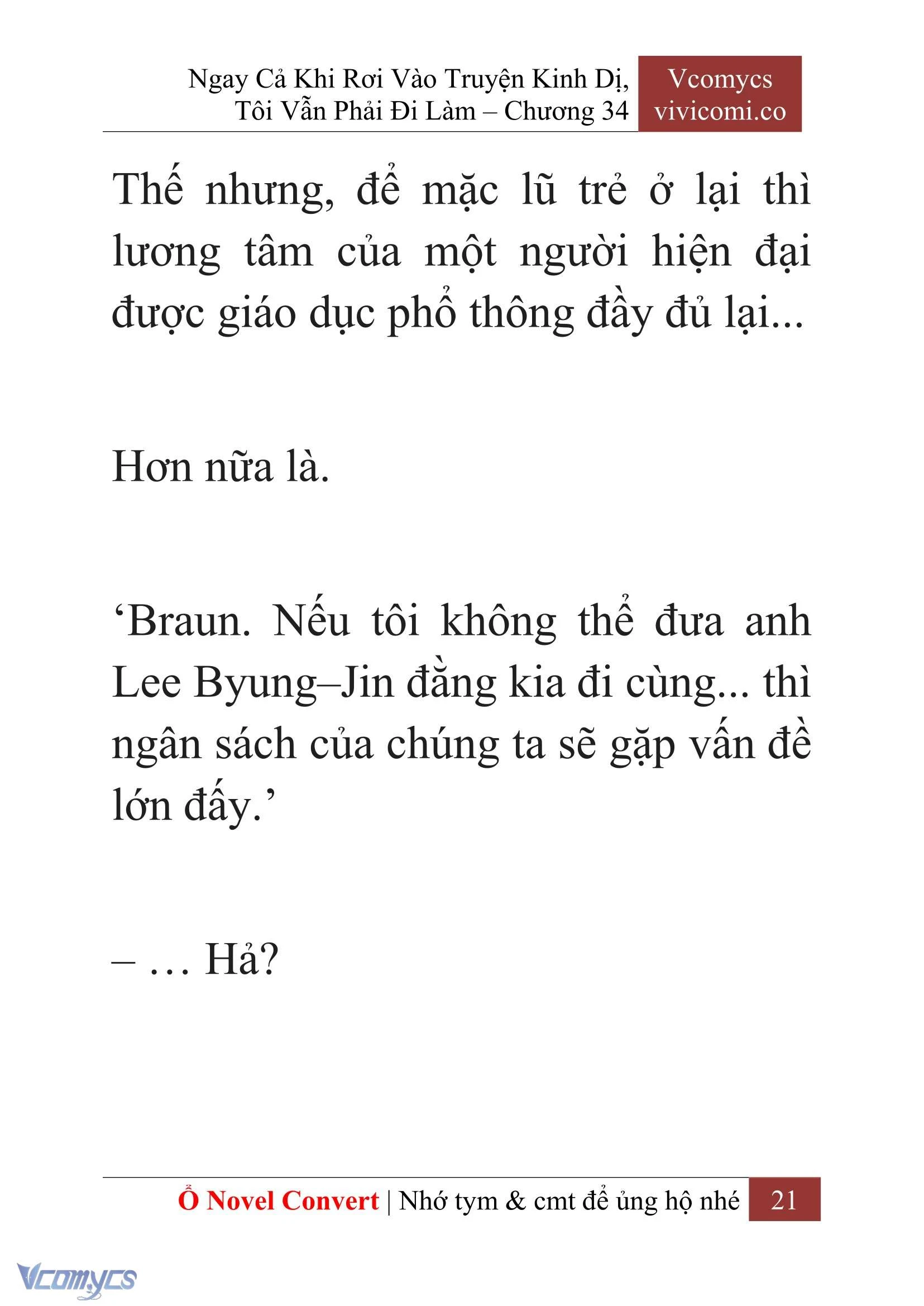 [Novel] Ngay Cả Khi Rơi Vào Truyện Kinh Dị, Tôi Vẫn Phải Đi Làm Chapter  34 - 23