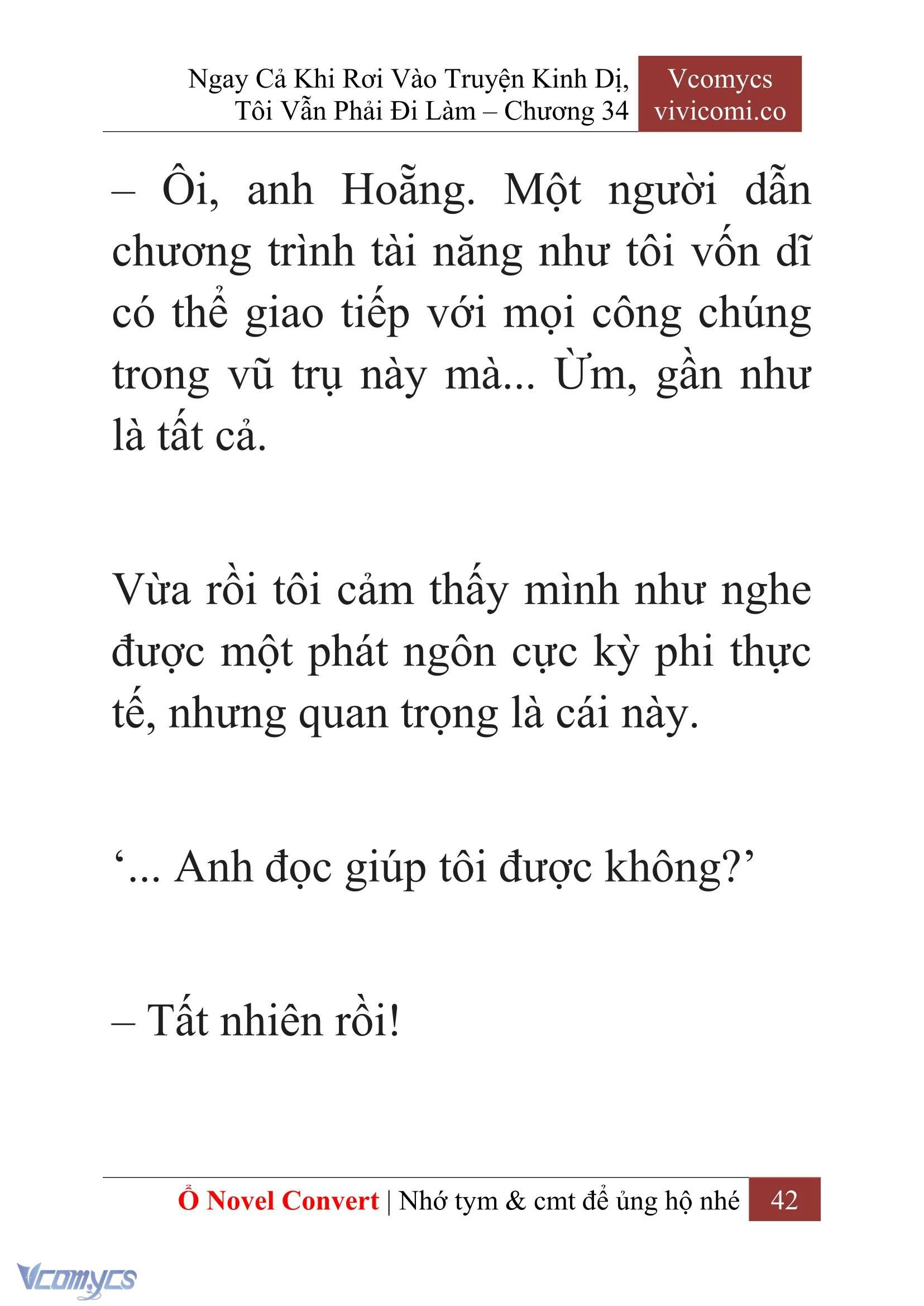[Novel] Ngay Cả Khi Rơi Vào Truyện Kinh Dị, Tôi Vẫn Phải Đi Làm Chapter  34 - 44