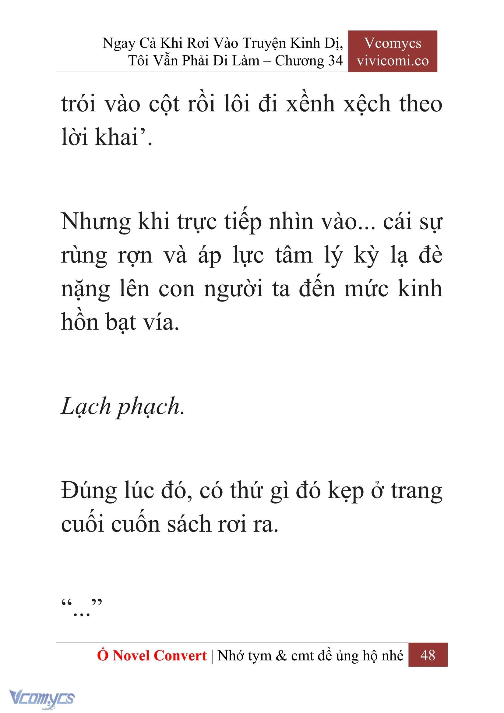 [Novel] Ngay Cả Khi Rơi Vào Truyện Kinh Dị, Tôi Vẫn Phải Đi Làm Chapter  34 - 50