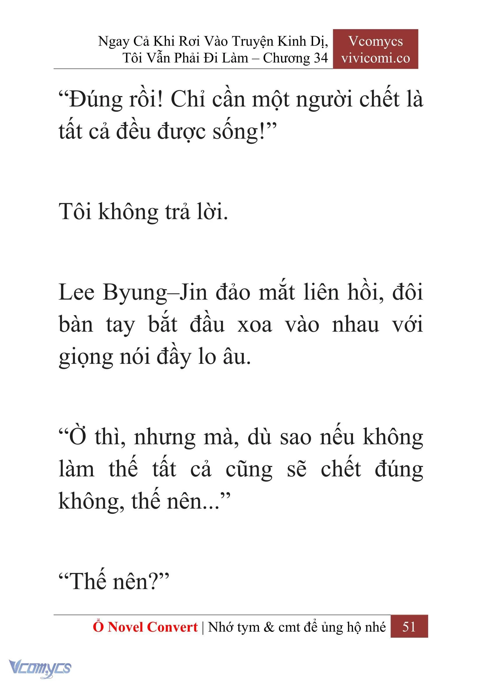 [Novel] Ngay Cả Khi Rơi Vào Truyện Kinh Dị, Tôi Vẫn Phải Đi Làm Chapter  34 - 53