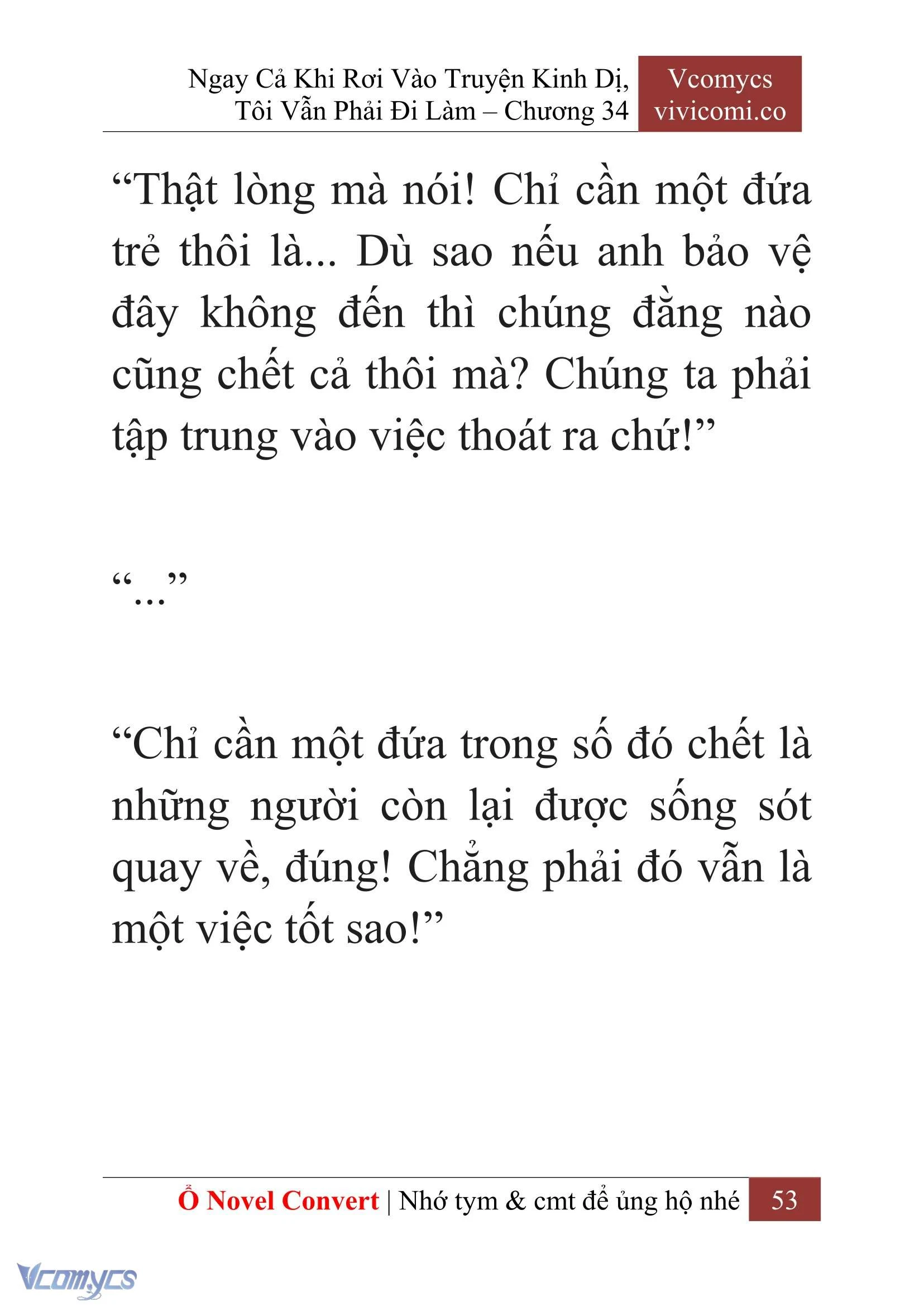 [Novel] Ngay Cả Khi Rơi Vào Truyện Kinh Dị, Tôi Vẫn Phải Đi Làm Chapter  34 - 55
