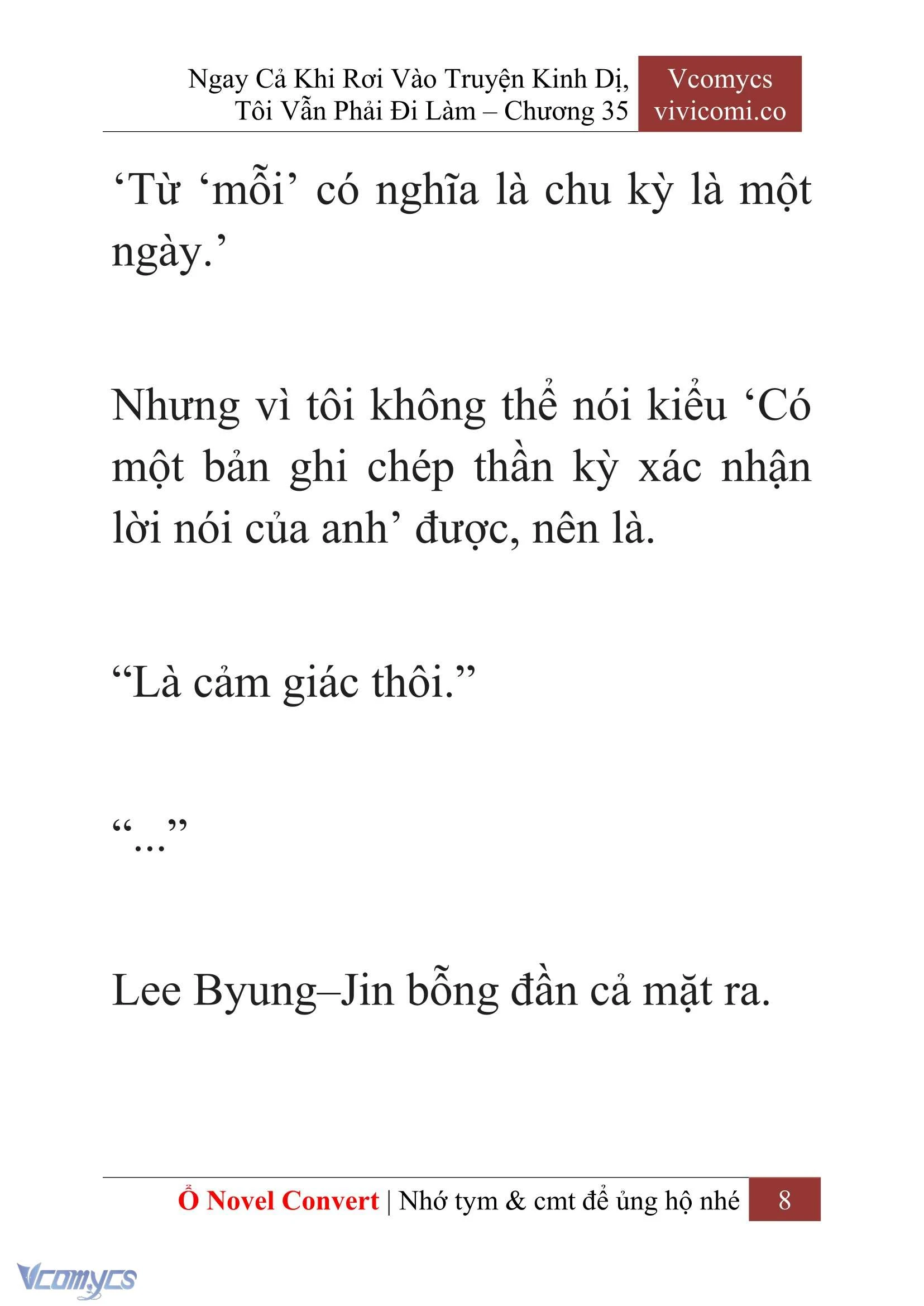 [Novel] Ngay Cả Khi Rơi Vào Truyện Kinh Dị, Tôi Vẫn Phải Đi Làm Chapter  35 - 10