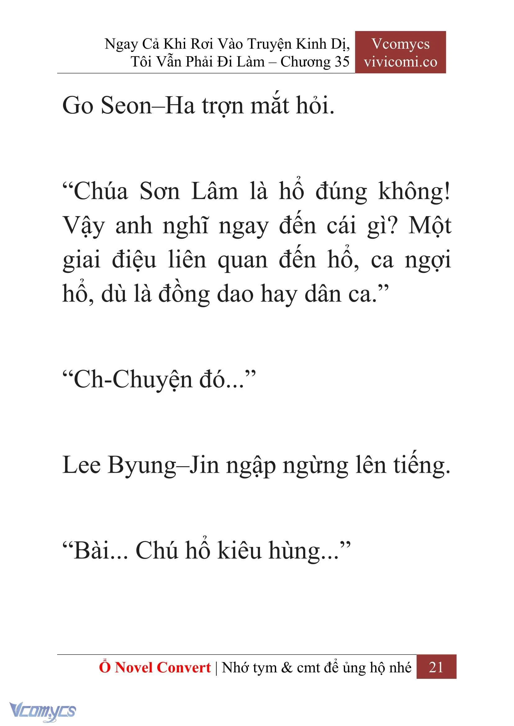 [Novel] Ngay Cả Khi Rơi Vào Truyện Kinh Dị, Tôi Vẫn Phải Đi Làm Chapter  35 - 23