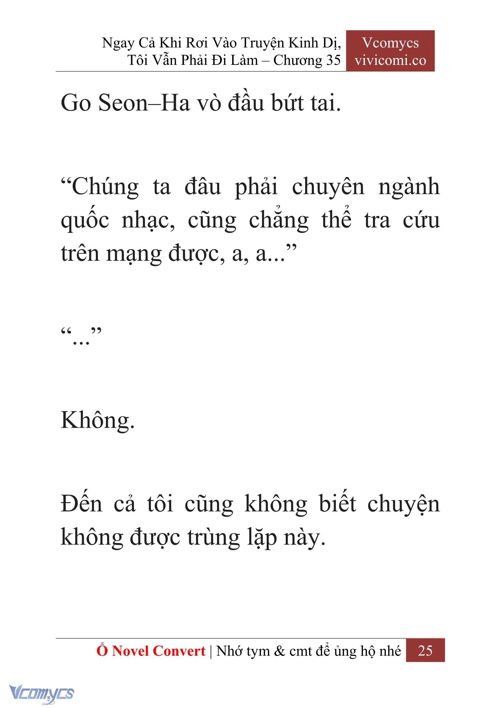 [Novel] Ngay Cả Khi Rơi Vào Truyện Kinh Dị, Tôi Vẫn Phải Đi Làm Chapter  35 - 27