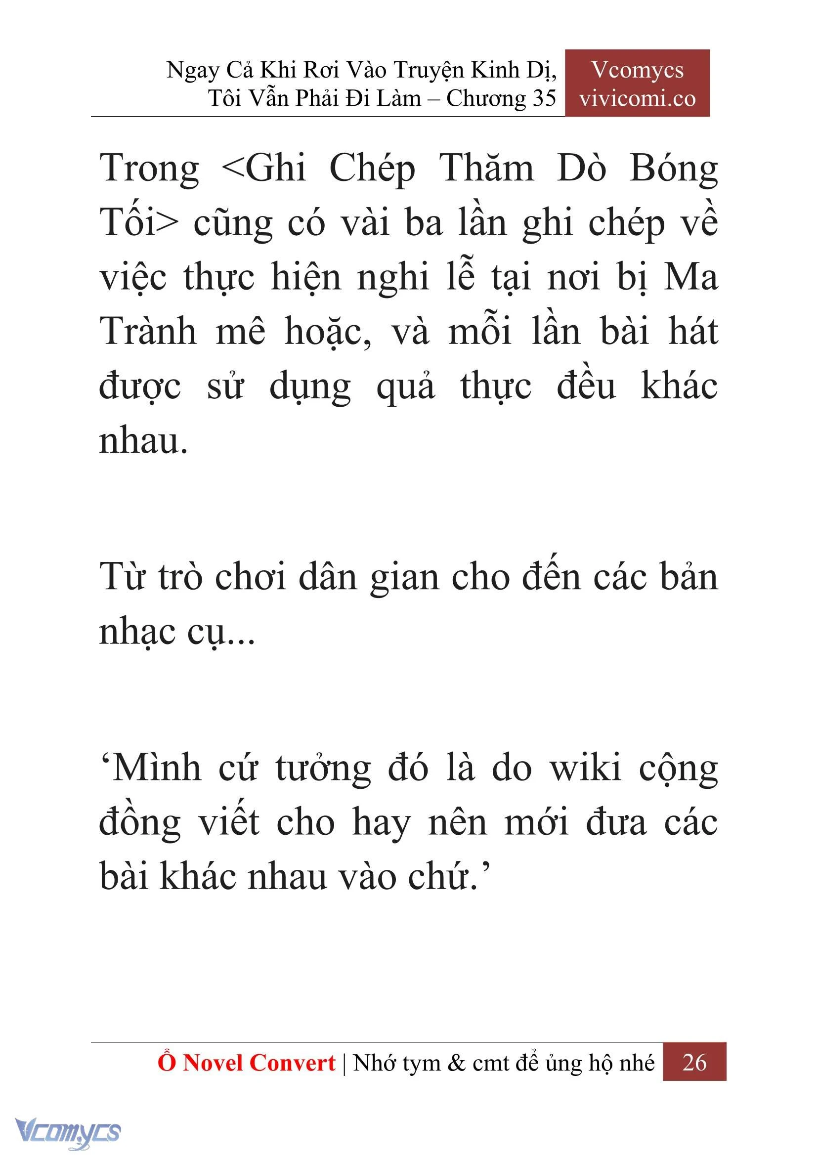 [Novel] Ngay Cả Khi Rơi Vào Truyện Kinh Dị, Tôi Vẫn Phải Đi Làm Chapter  35 - 28