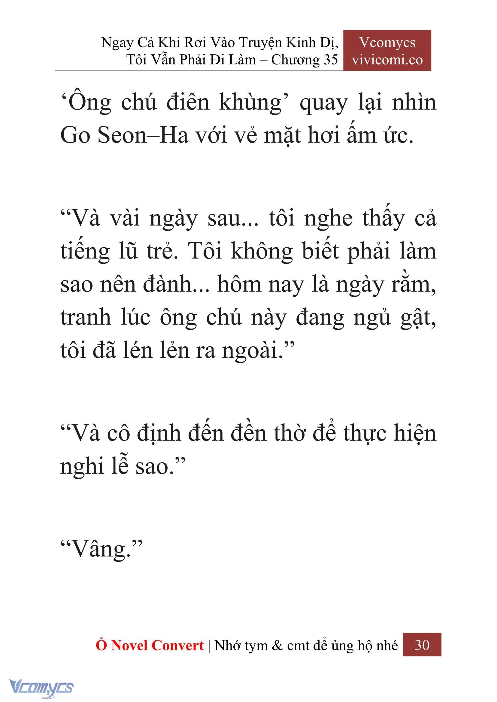 [Novel] Ngay Cả Khi Rơi Vào Truyện Kinh Dị, Tôi Vẫn Phải Đi Làm Chapter  35 - 32