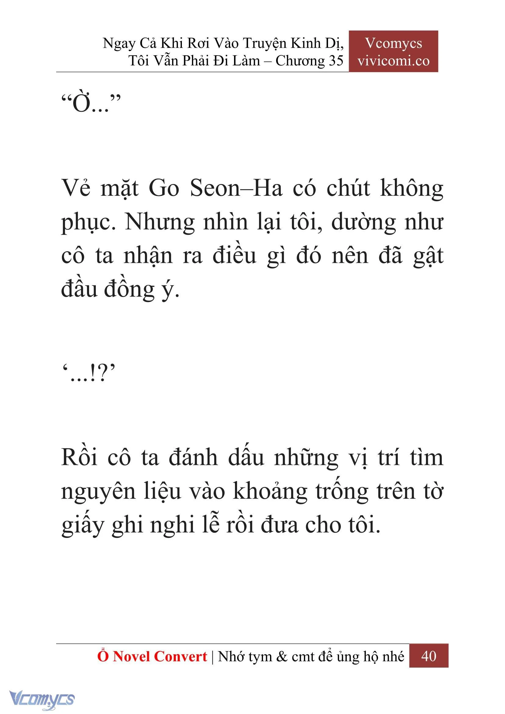 [Novel] Ngay Cả Khi Rơi Vào Truyện Kinh Dị, Tôi Vẫn Phải Đi Làm Chapter  35 - 42
