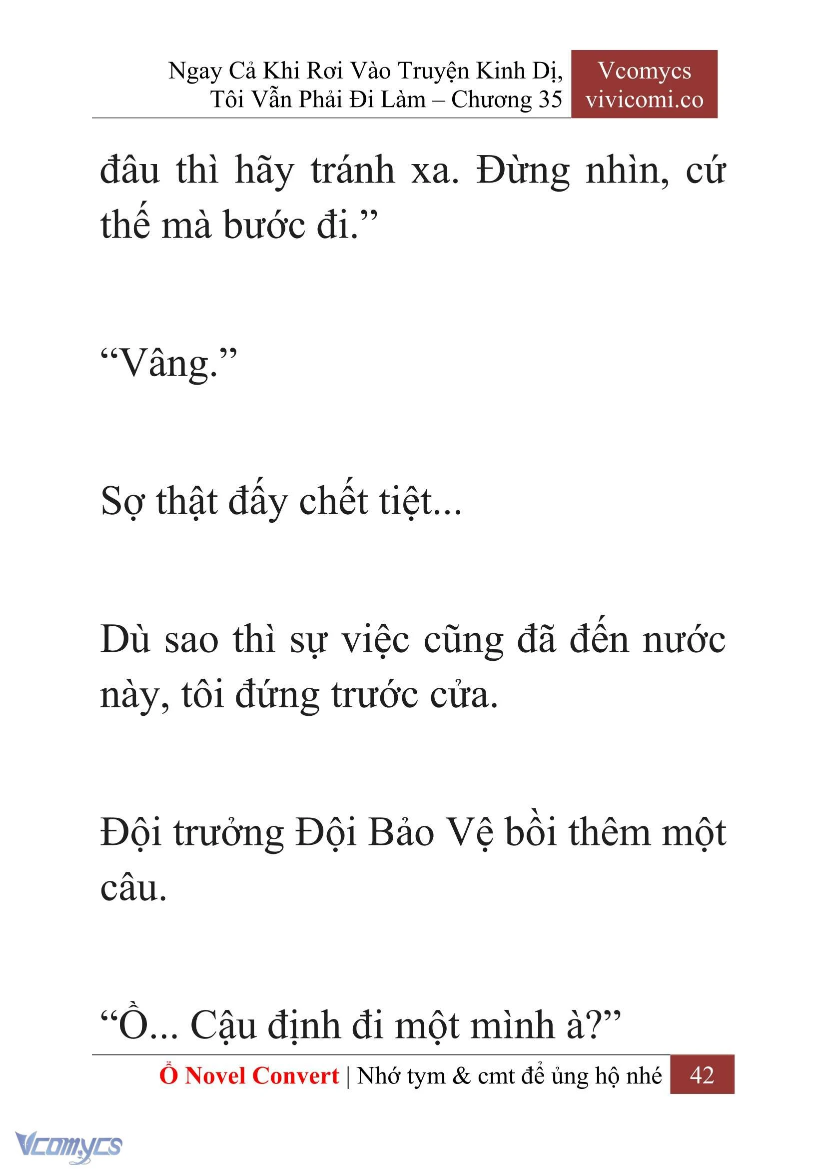[Novel] Ngay Cả Khi Rơi Vào Truyện Kinh Dị, Tôi Vẫn Phải Đi Làm Chapter  35 - 44