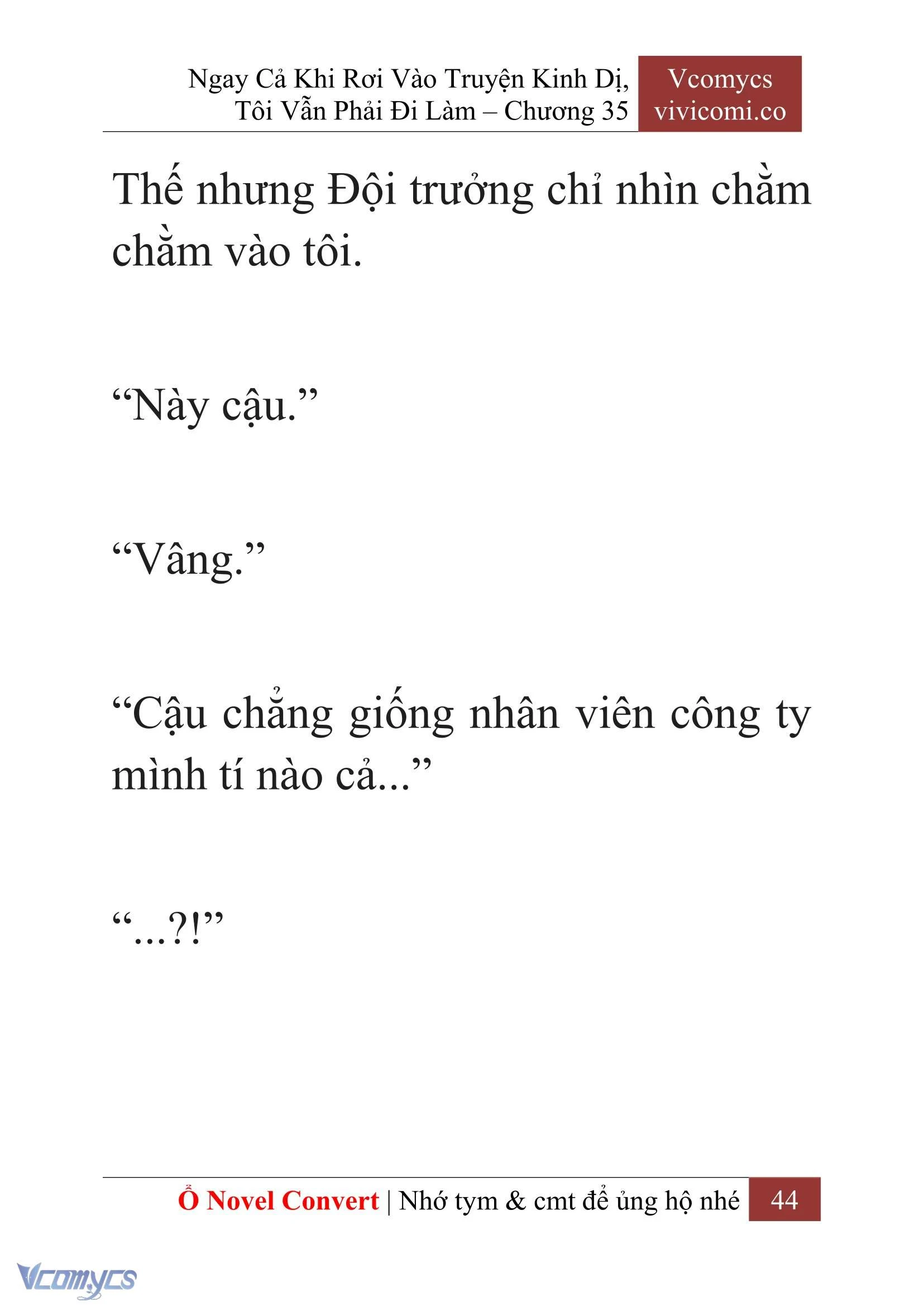 [Novel] Ngay Cả Khi Rơi Vào Truyện Kinh Dị, Tôi Vẫn Phải Đi Làm Chapter  35 - 46