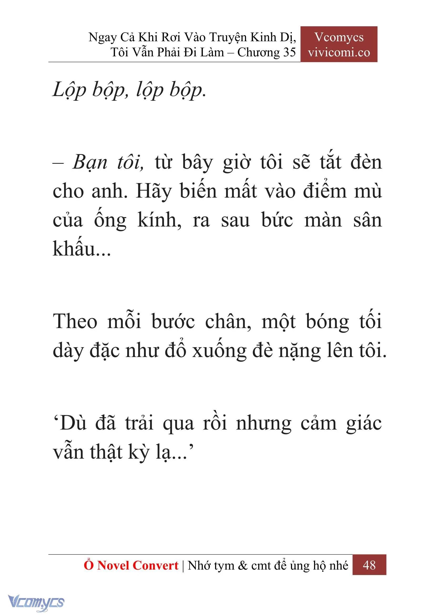 [Novel] Ngay Cả Khi Rơi Vào Truyện Kinh Dị, Tôi Vẫn Phải Đi Làm Chapter  35 - 50