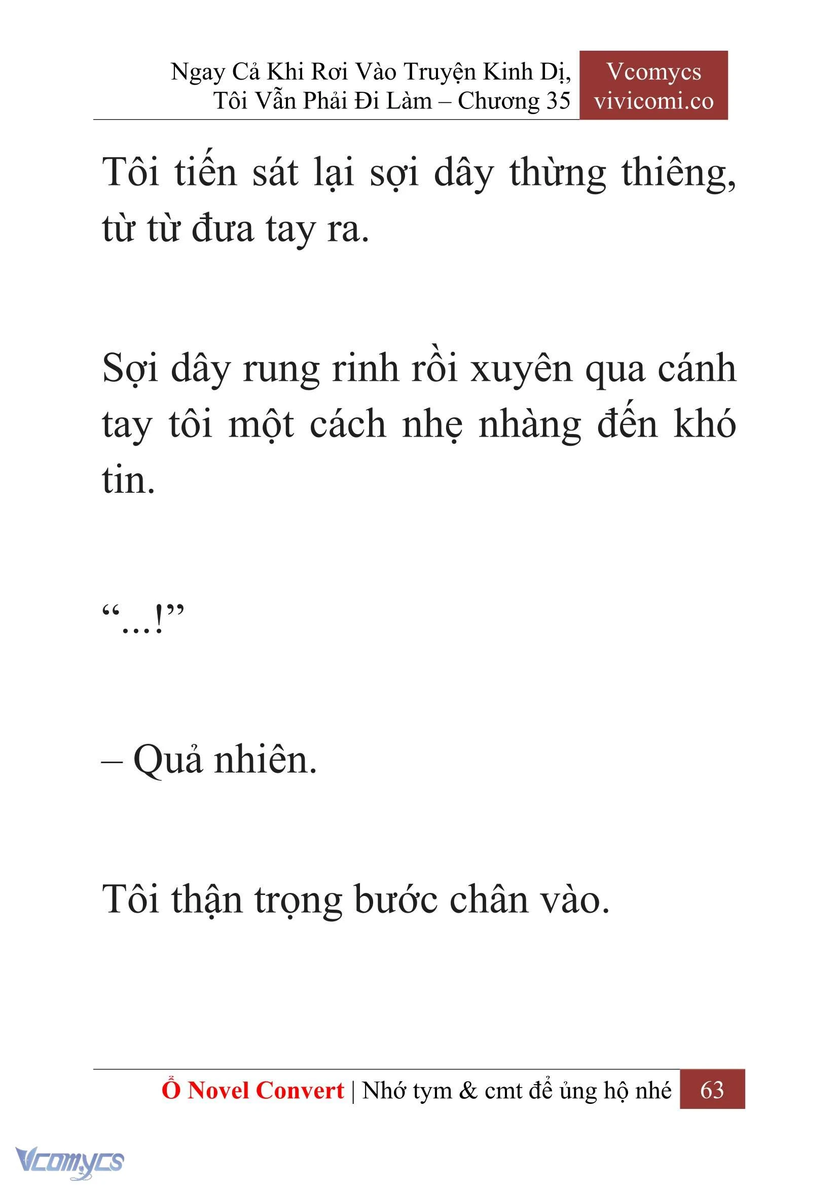 [Novel] Ngay Cả Khi Rơi Vào Truyện Kinh Dị, Tôi Vẫn Phải Đi Làm Chapter  35 - 65