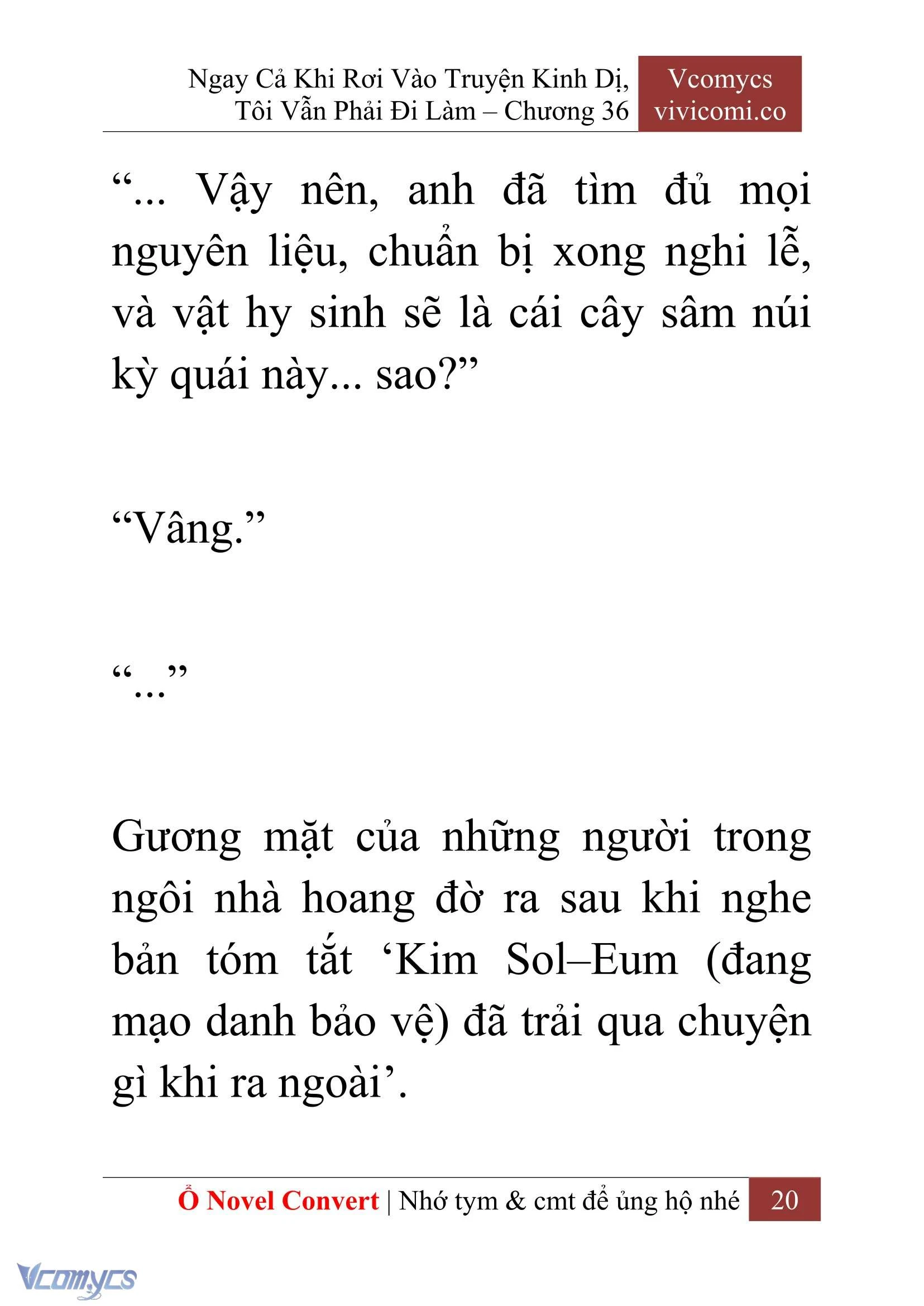 [Novel] Ngay Cả Khi Rơi Vào Truyện Kinh Dị, Tôi Vẫn Phải Đi Làm Chapter  36 - 22