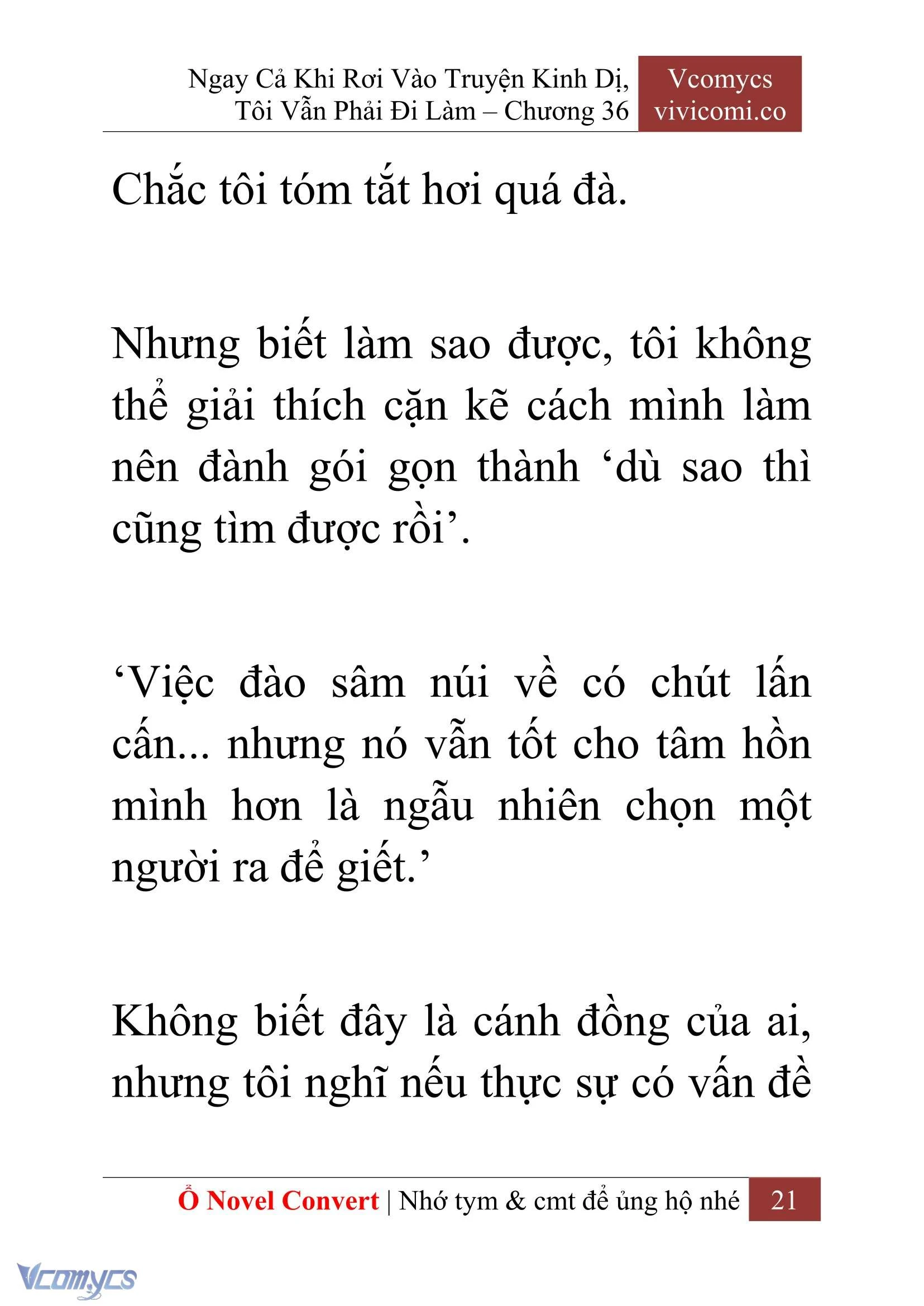 [Novel] Ngay Cả Khi Rơi Vào Truyện Kinh Dị, Tôi Vẫn Phải Đi Làm Chapter  36 - 23