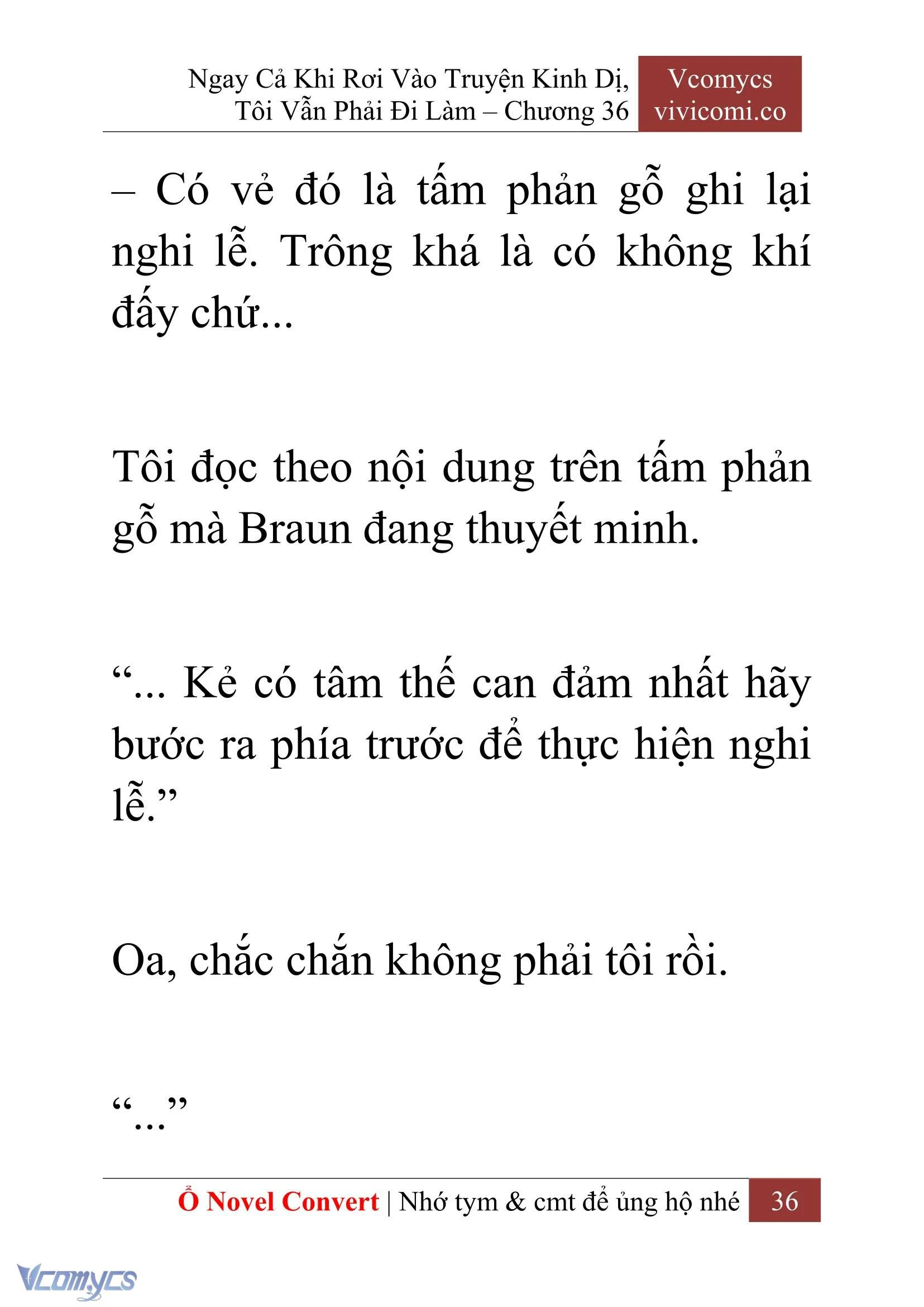 [Novel] Ngay Cả Khi Rơi Vào Truyện Kinh Dị, Tôi Vẫn Phải Đi Làm Chapter  36 - 38