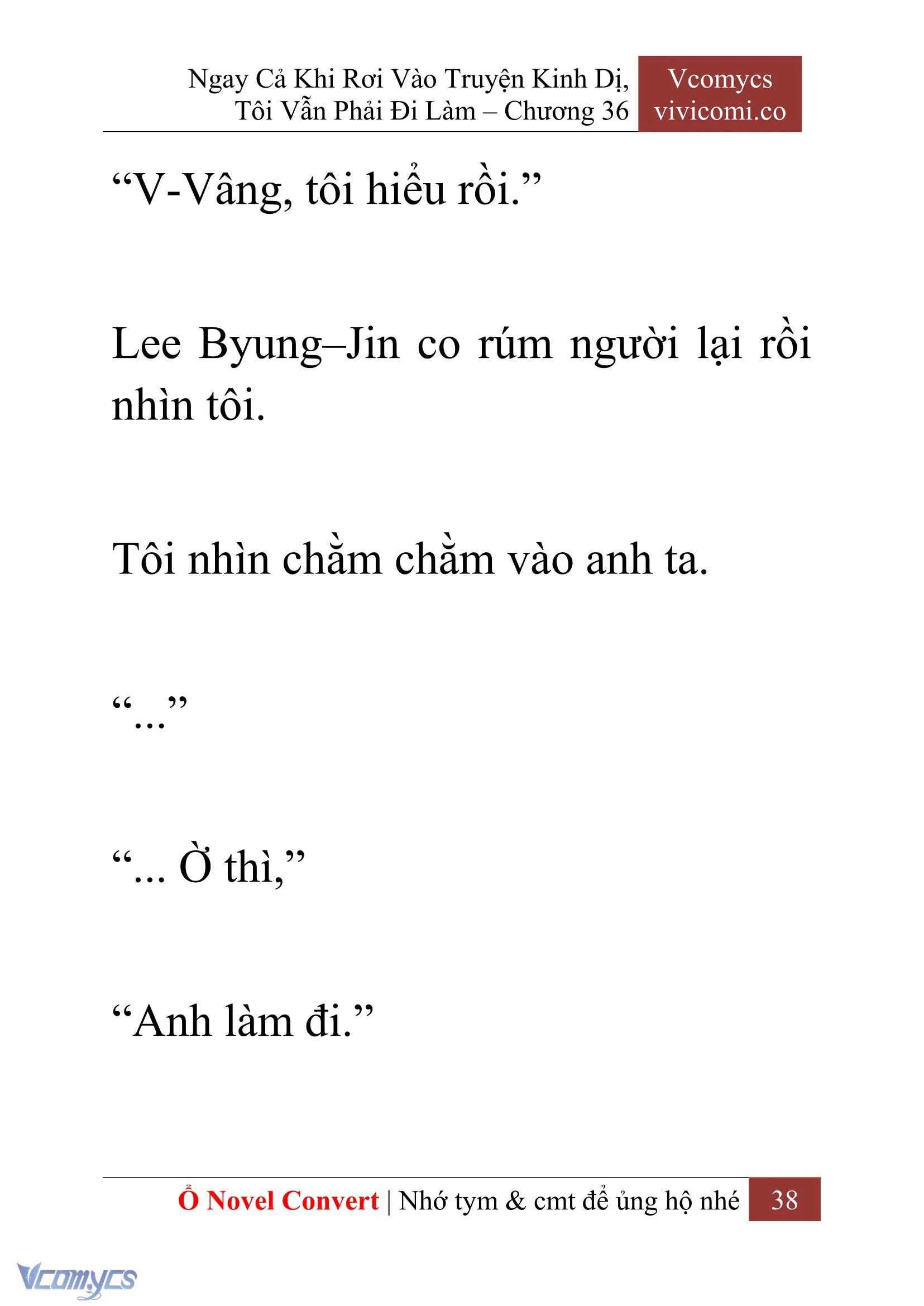 [Novel] Ngay Cả Khi Rơi Vào Truyện Kinh Dị, Tôi Vẫn Phải Đi Làm Chapter  36 - 40