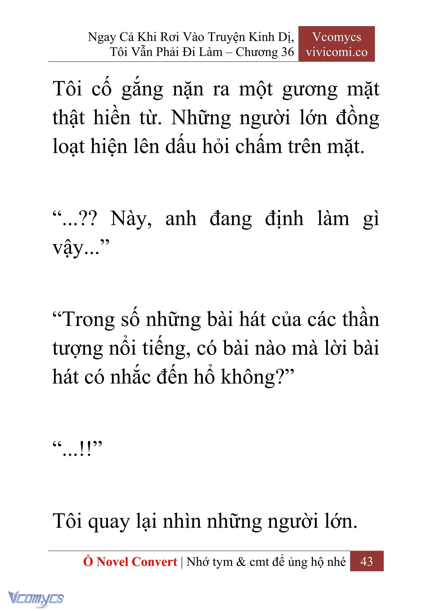 [Novel] Ngay Cả Khi Rơi Vào Truyện Kinh Dị, Tôi Vẫn Phải Đi Làm Chapter  36 - 45