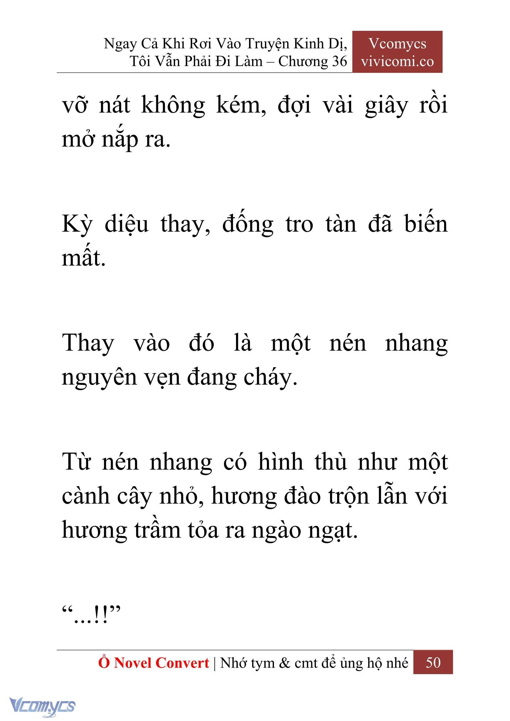 [Novel] Ngay Cả Khi Rơi Vào Truyện Kinh Dị, Tôi Vẫn Phải Đi Làm Chapter  36 - 52