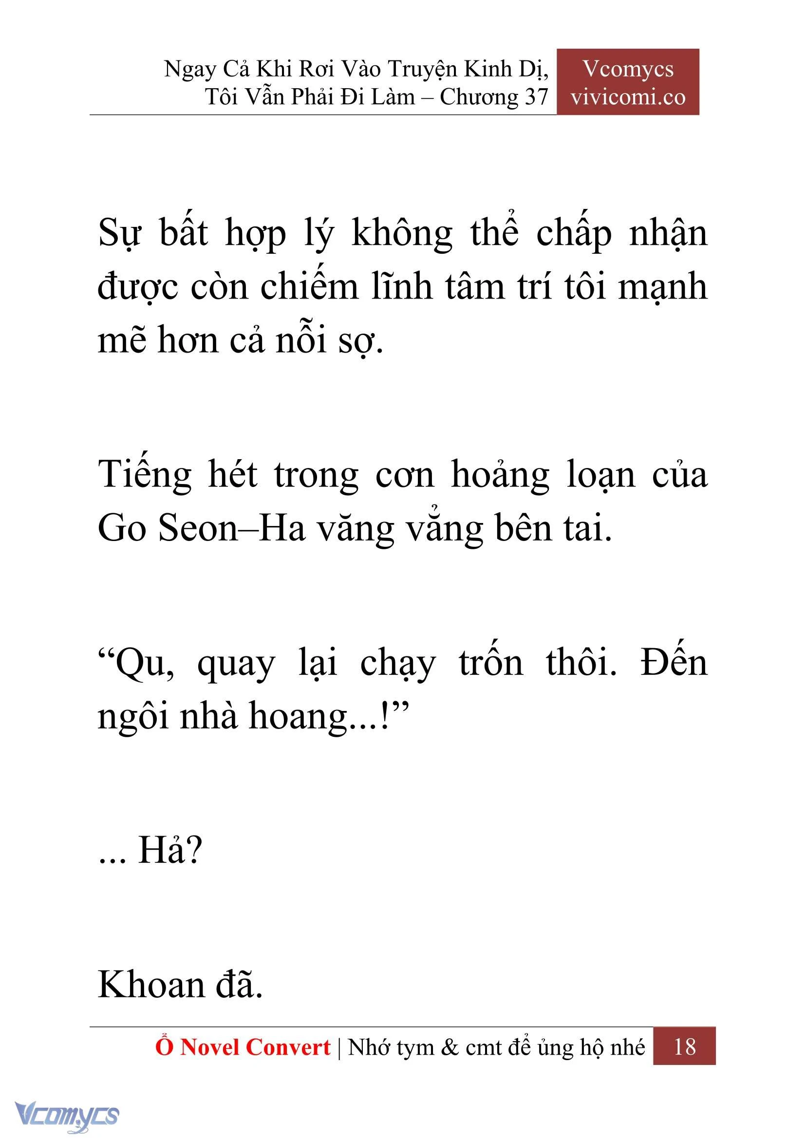 [Novel] Ngay Cả Khi Rơi Vào Truyện Kinh Dị, Tôi Vẫn Phải Đi Làm Chapter  37 - 20
