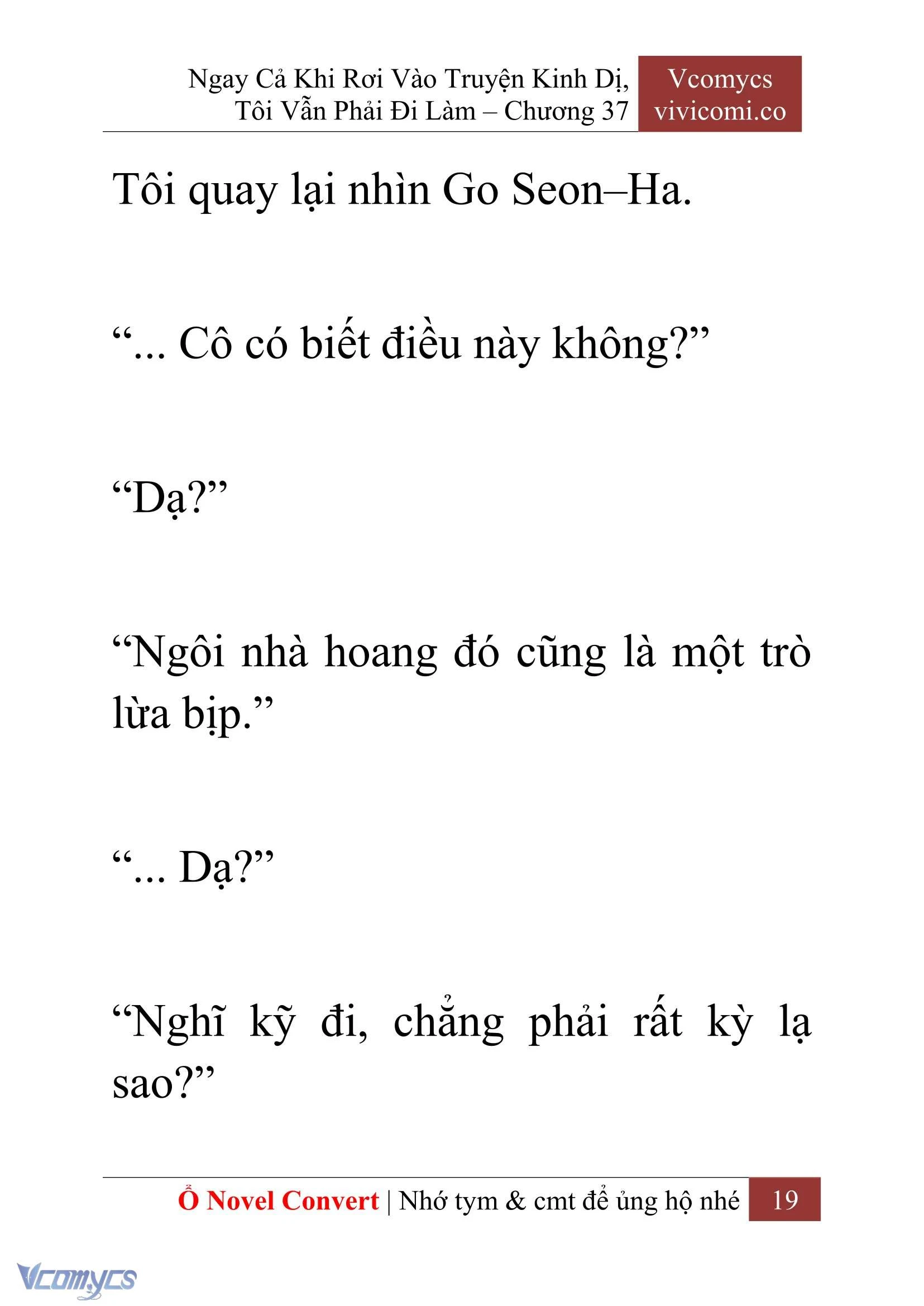 [Novel] Ngay Cả Khi Rơi Vào Truyện Kinh Dị, Tôi Vẫn Phải Đi Làm Chapter  37 - 21