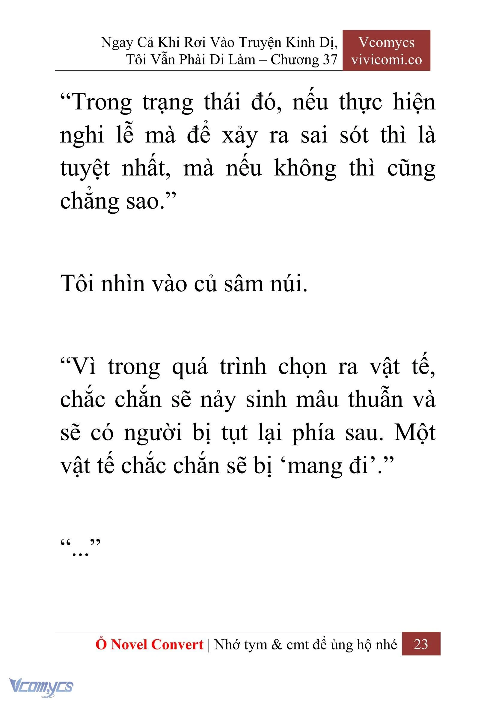 [Novel] Ngay Cả Khi Rơi Vào Truyện Kinh Dị, Tôi Vẫn Phải Đi Làm Chapter  37 - 25