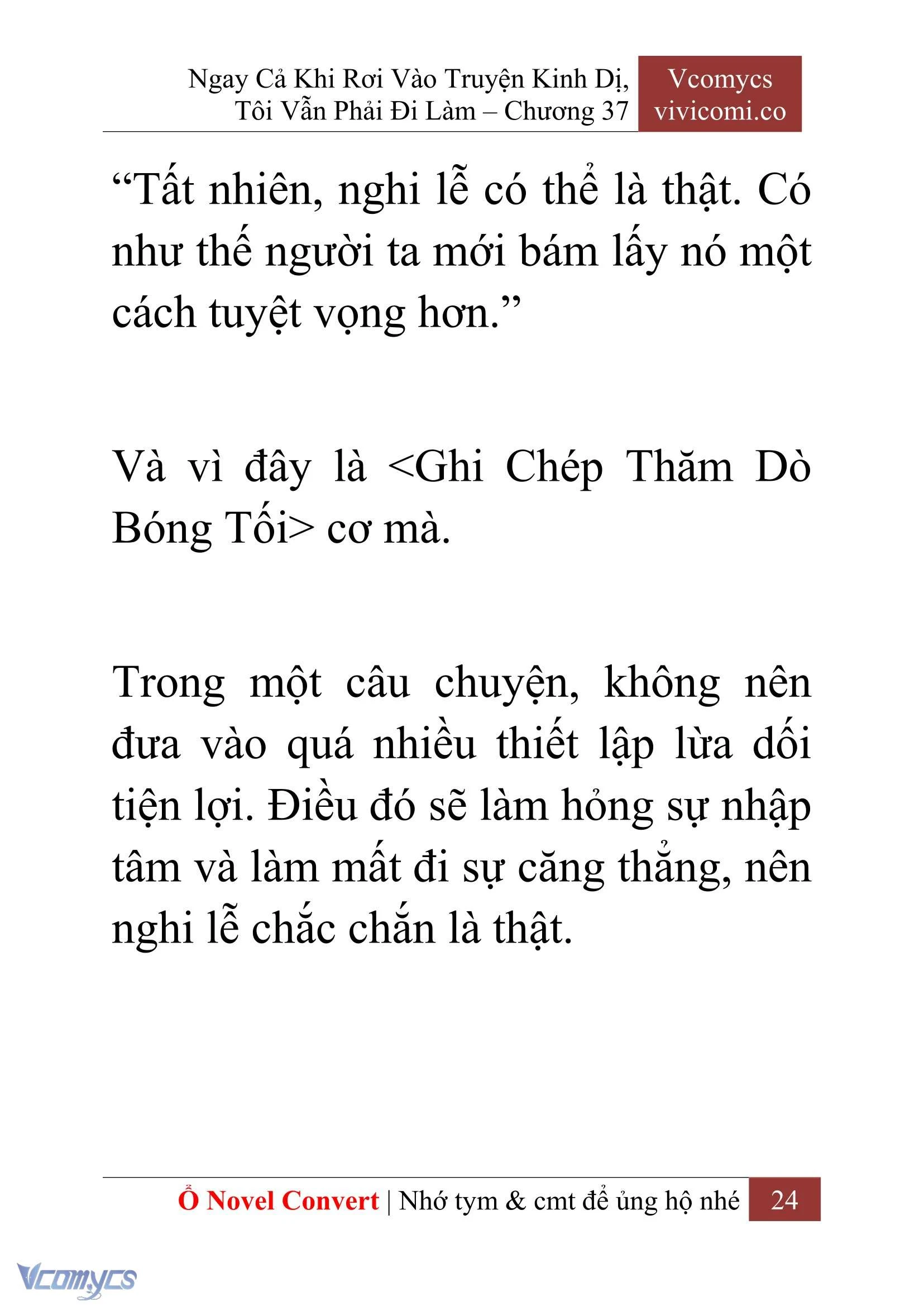 [Novel] Ngay Cả Khi Rơi Vào Truyện Kinh Dị, Tôi Vẫn Phải Đi Làm Chapter  37 - 26