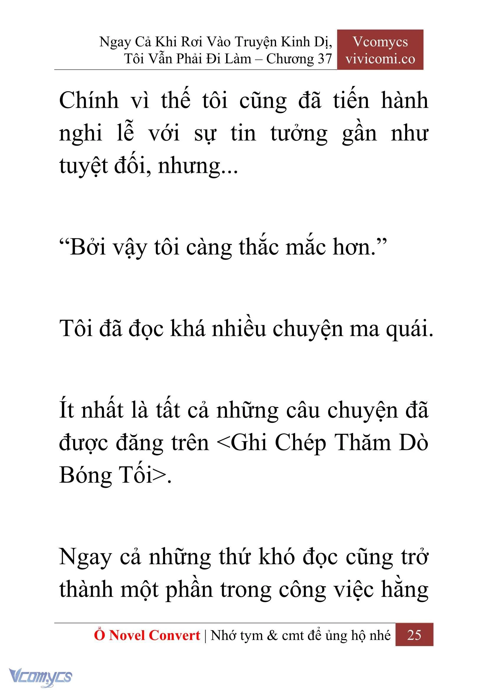 [Novel] Ngay Cả Khi Rơi Vào Truyện Kinh Dị, Tôi Vẫn Phải Đi Làm Chapter  37 - 27