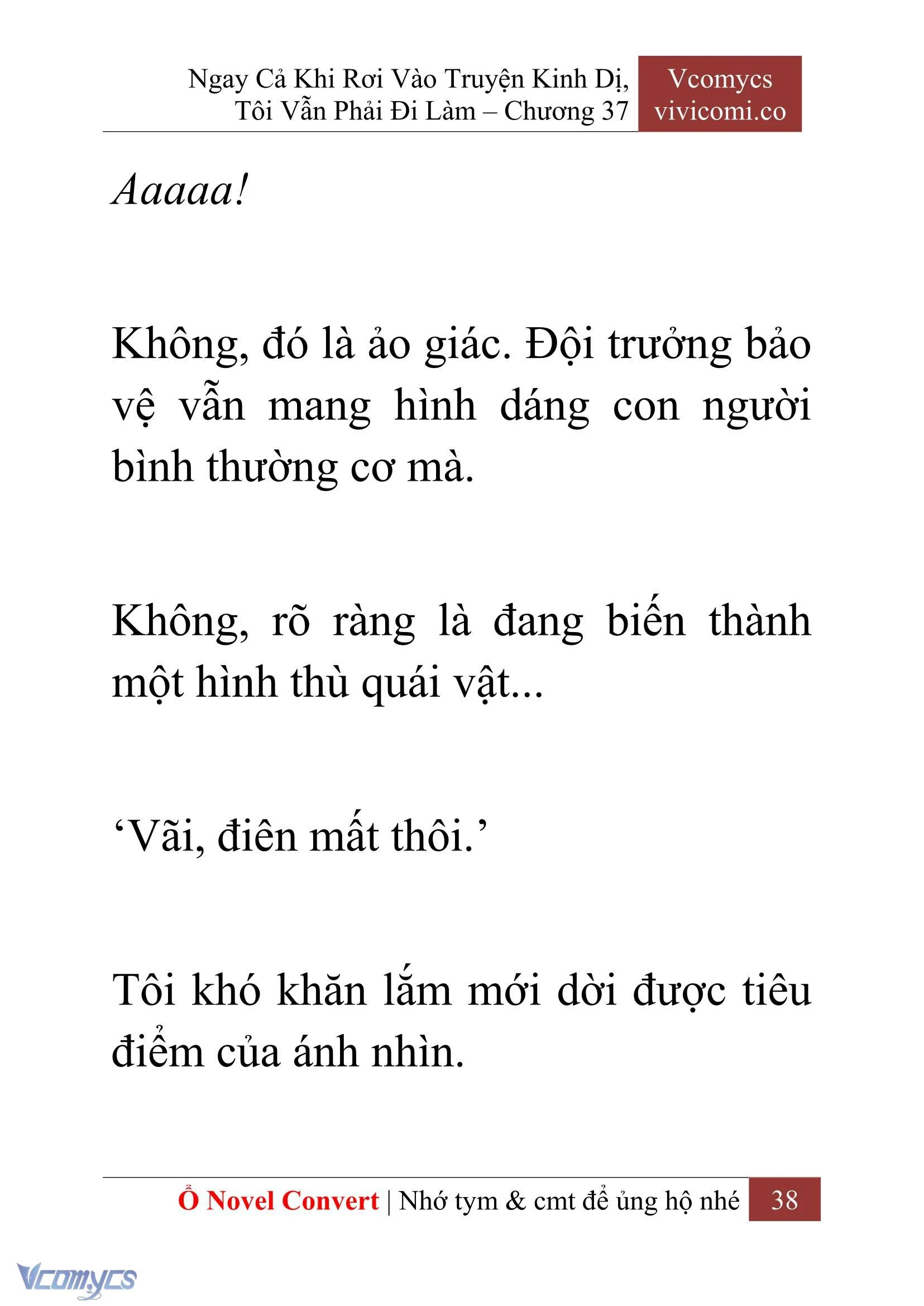 [Novel] Ngay Cả Khi Rơi Vào Truyện Kinh Dị, Tôi Vẫn Phải Đi Làm Chapter  37 - 40