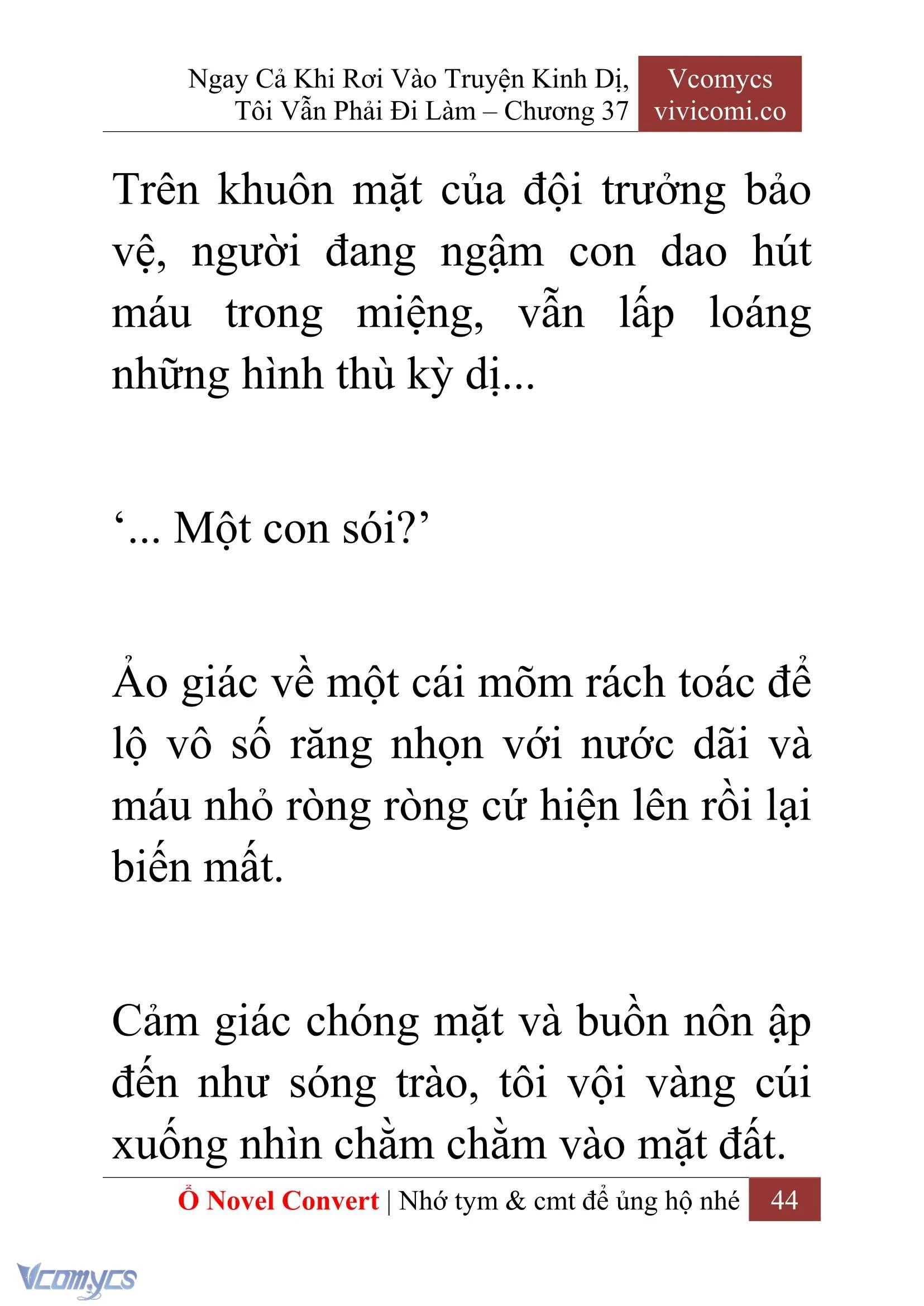 [Novel] Ngay Cả Khi Rơi Vào Truyện Kinh Dị, Tôi Vẫn Phải Đi Làm Chapter  37 - 46