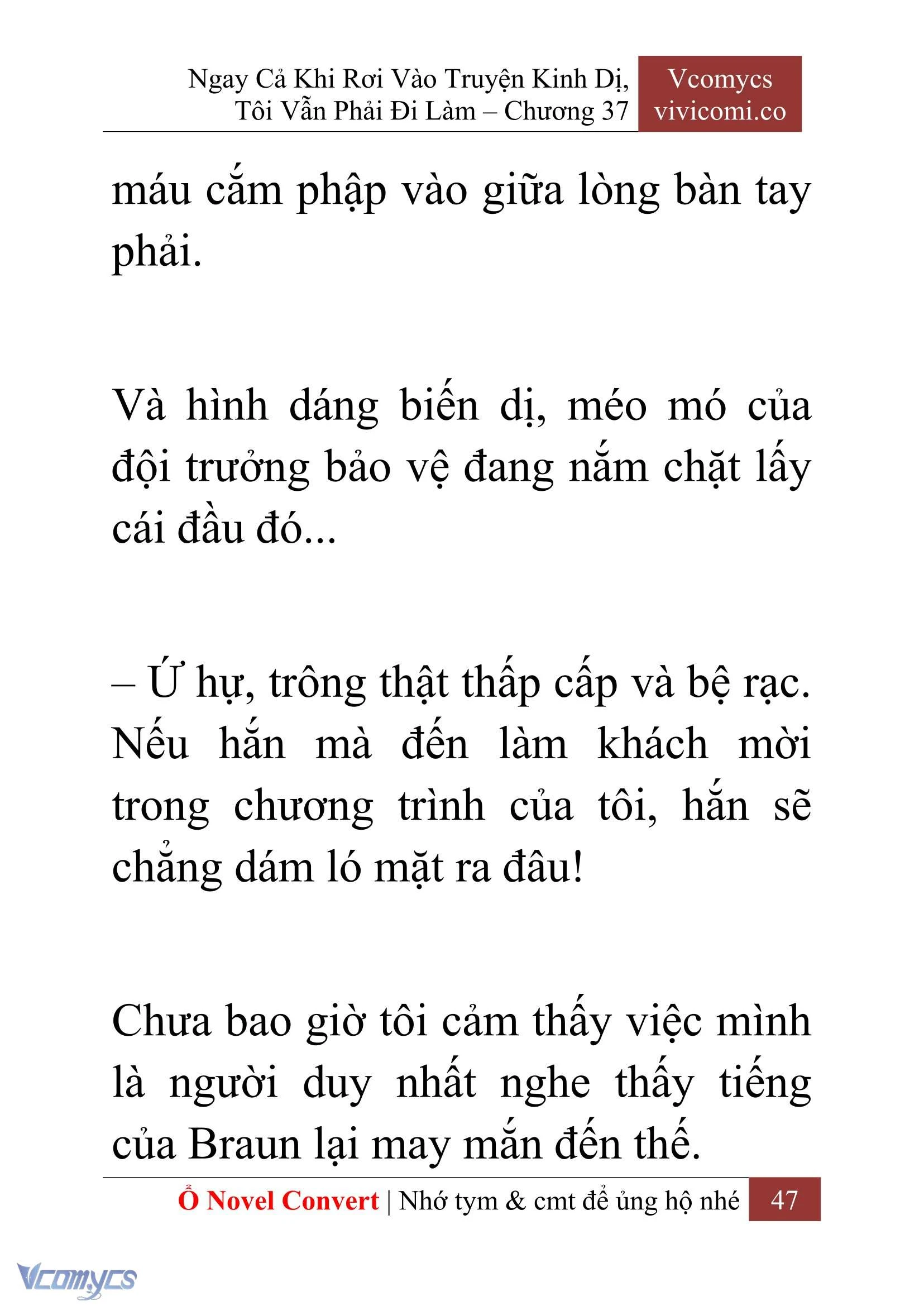 [Novel] Ngay Cả Khi Rơi Vào Truyện Kinh Dị, Tôi Vẫn Phải Đi Làm Chapter  37 - 49