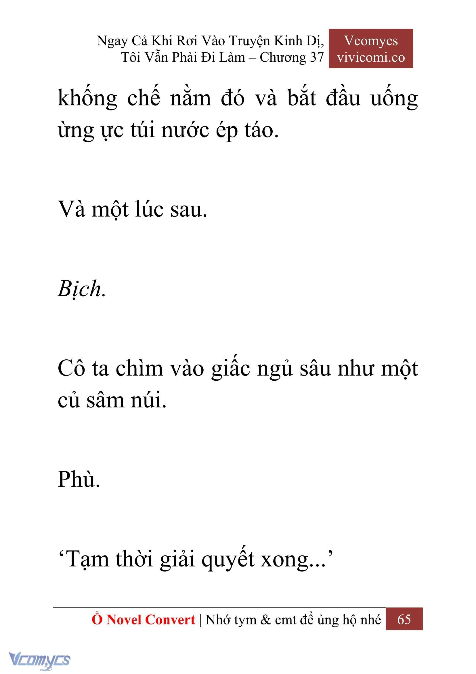 [Novel] Ngay Cả Khi Rơi Vào Truyện Kinh Dị, Tôi Vẫn Phải Đi Làm Chapter  37 - 67