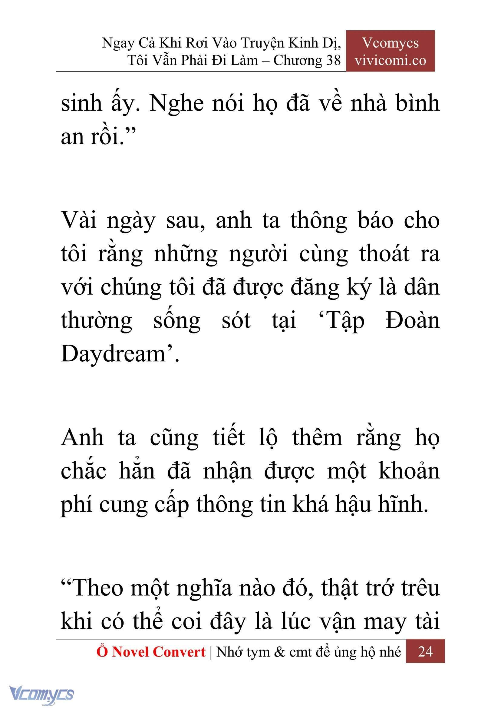 [Novel] Ngay Cả Khi Rơi Vào Truyện Kinh Dị, Tôi Vẫn Phải Đi Làm Chapter  38 - 26