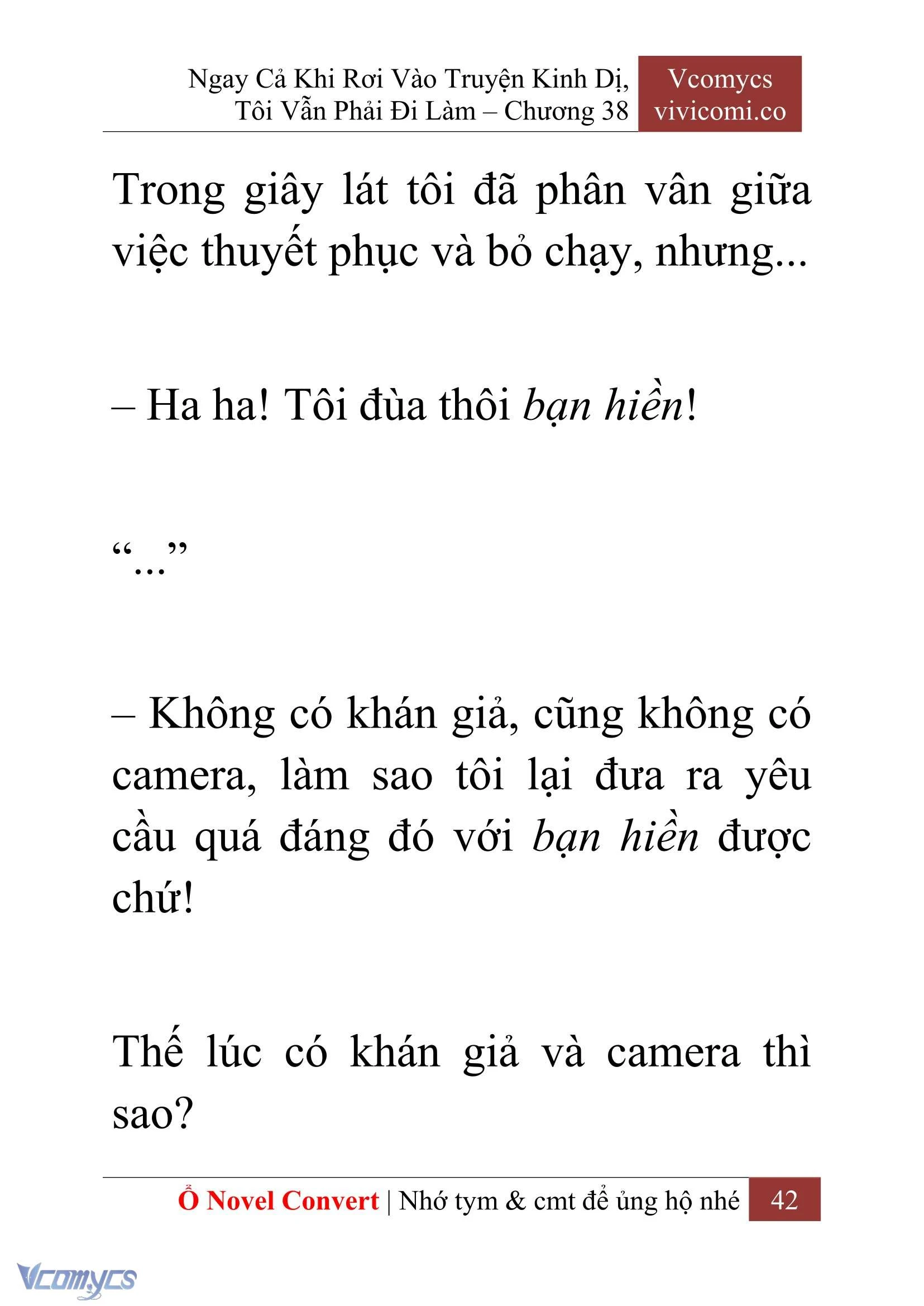 [Novel] Ngay Cả Khi Rơi Vào Truyện Kinh Dị, Tôi Vẫn Phải Đi Làm Chapter  38 - 44