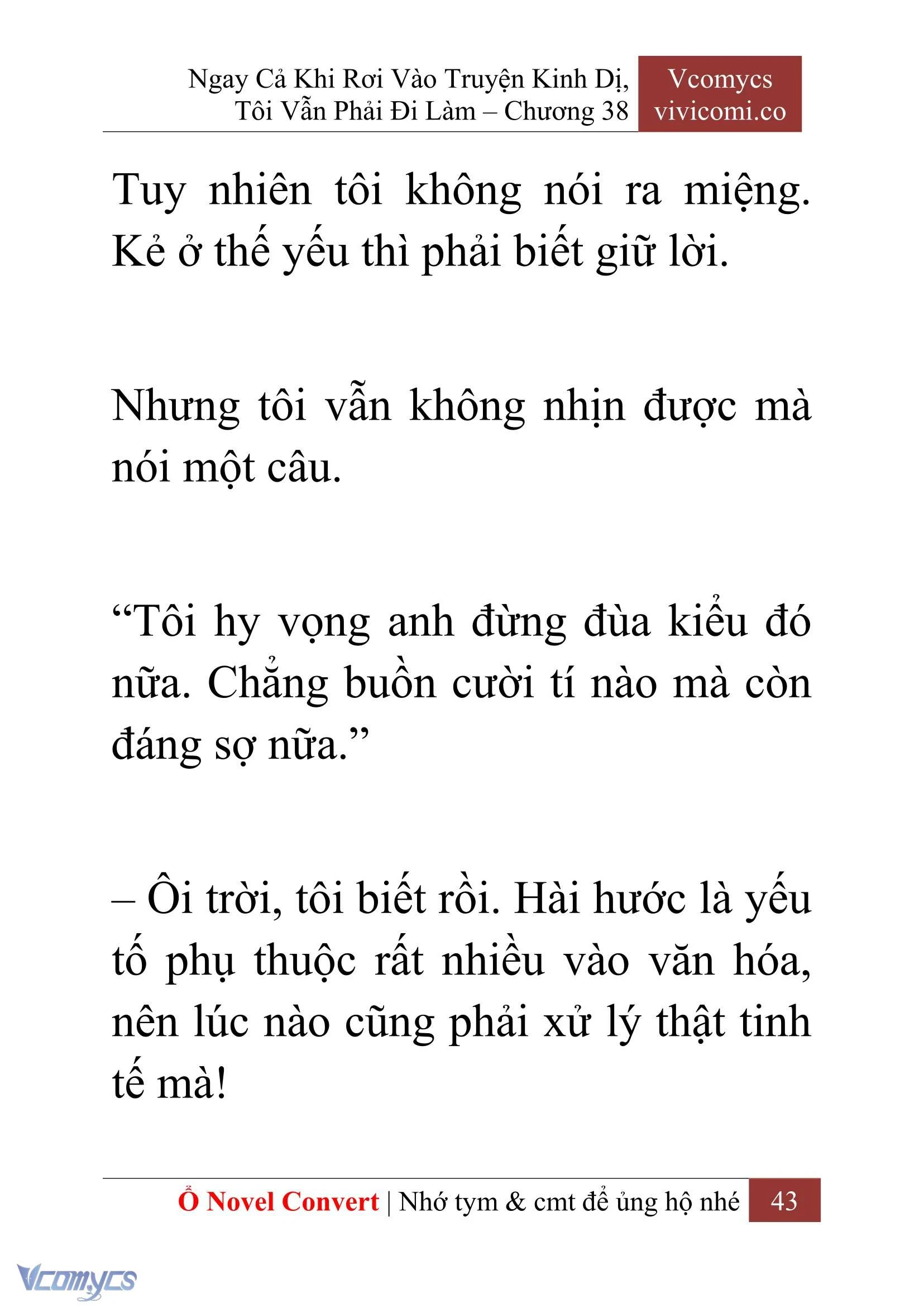 [Novel] Ngay Cả Khi Rơi Vào Truyện Kinh Dị, Tôi Vẫn Phải Đi Làm Chapter  38 - 45