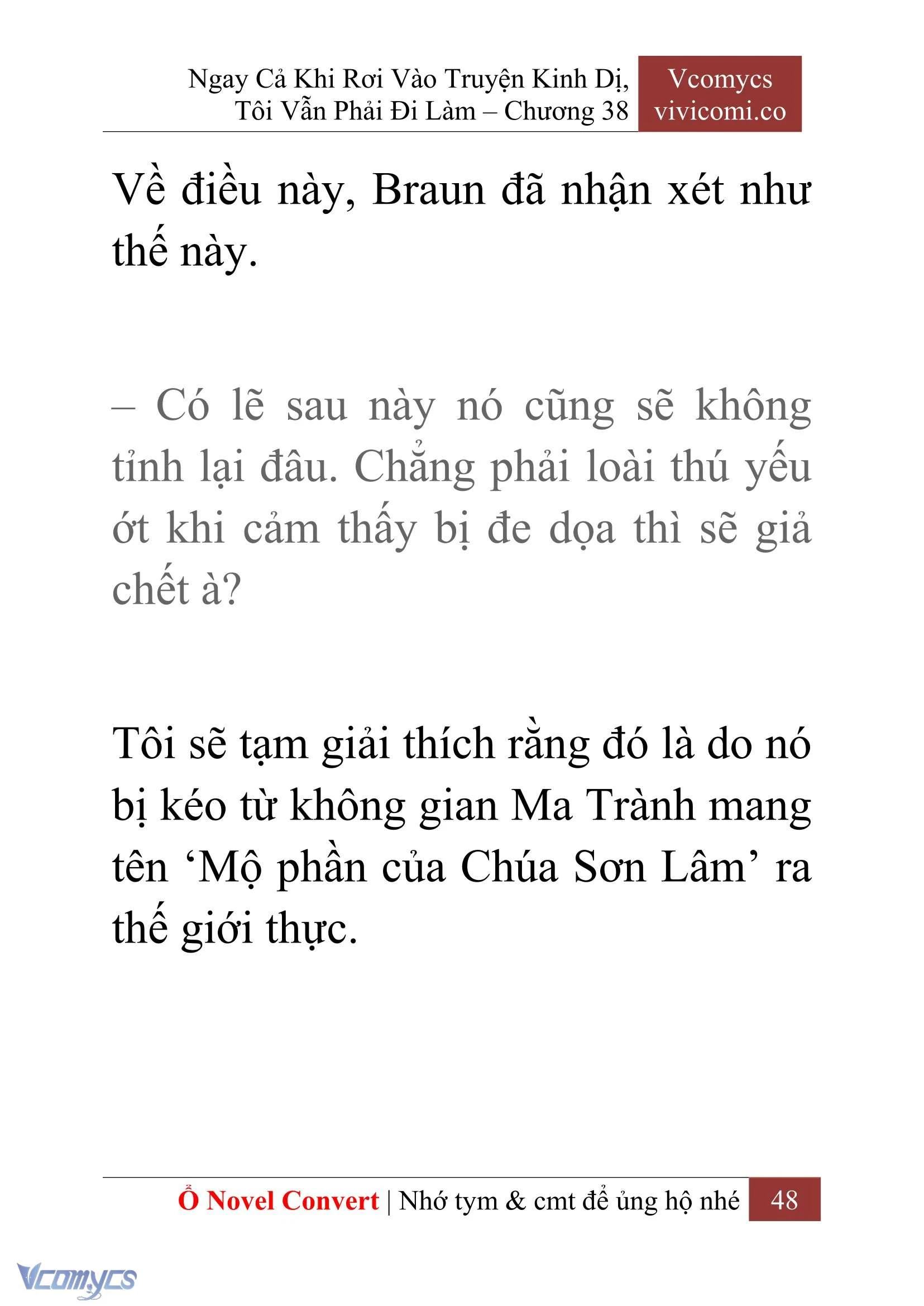 [Novel] Ngay Cả Khi Rơi Vào Truyện Kinh Dị, Tôi Vẫn Phải Đi Làm Chapter  38 - 50