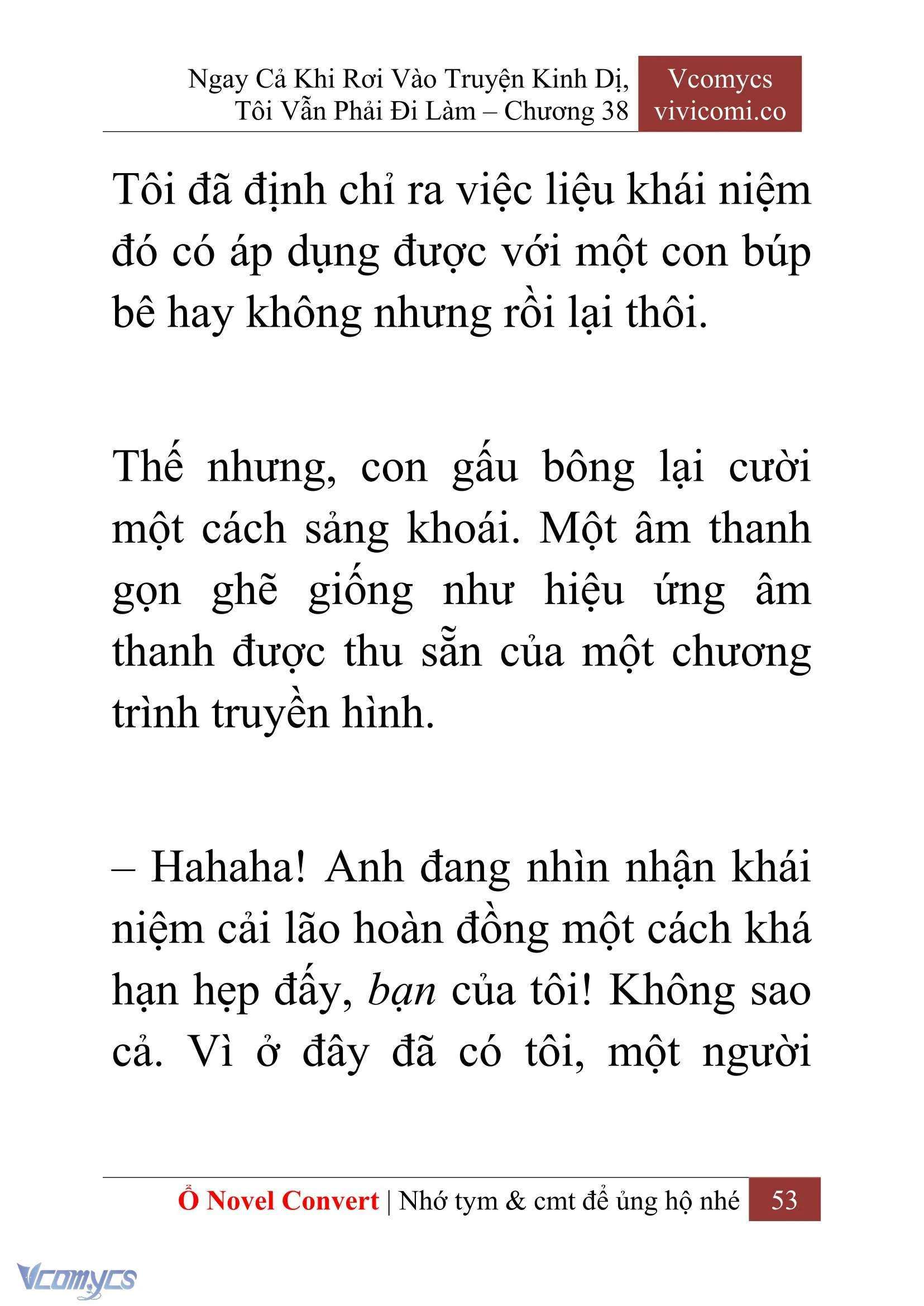 [Novel] Ngay Cả Khi Rơi Vào Truyện Kinh Dị, Tôi Vẫn Phải Đi Làm Chapter  38 - 55