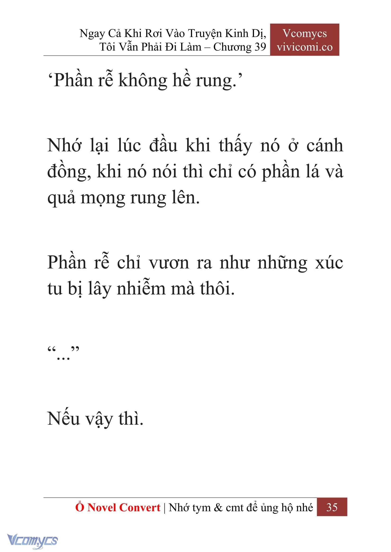 [Novel] Ngay Cả Khi Rơi Vào Truyện Kinh Dị, Tôi Vẫn Phải Đi Làm Chapter  39 - 37