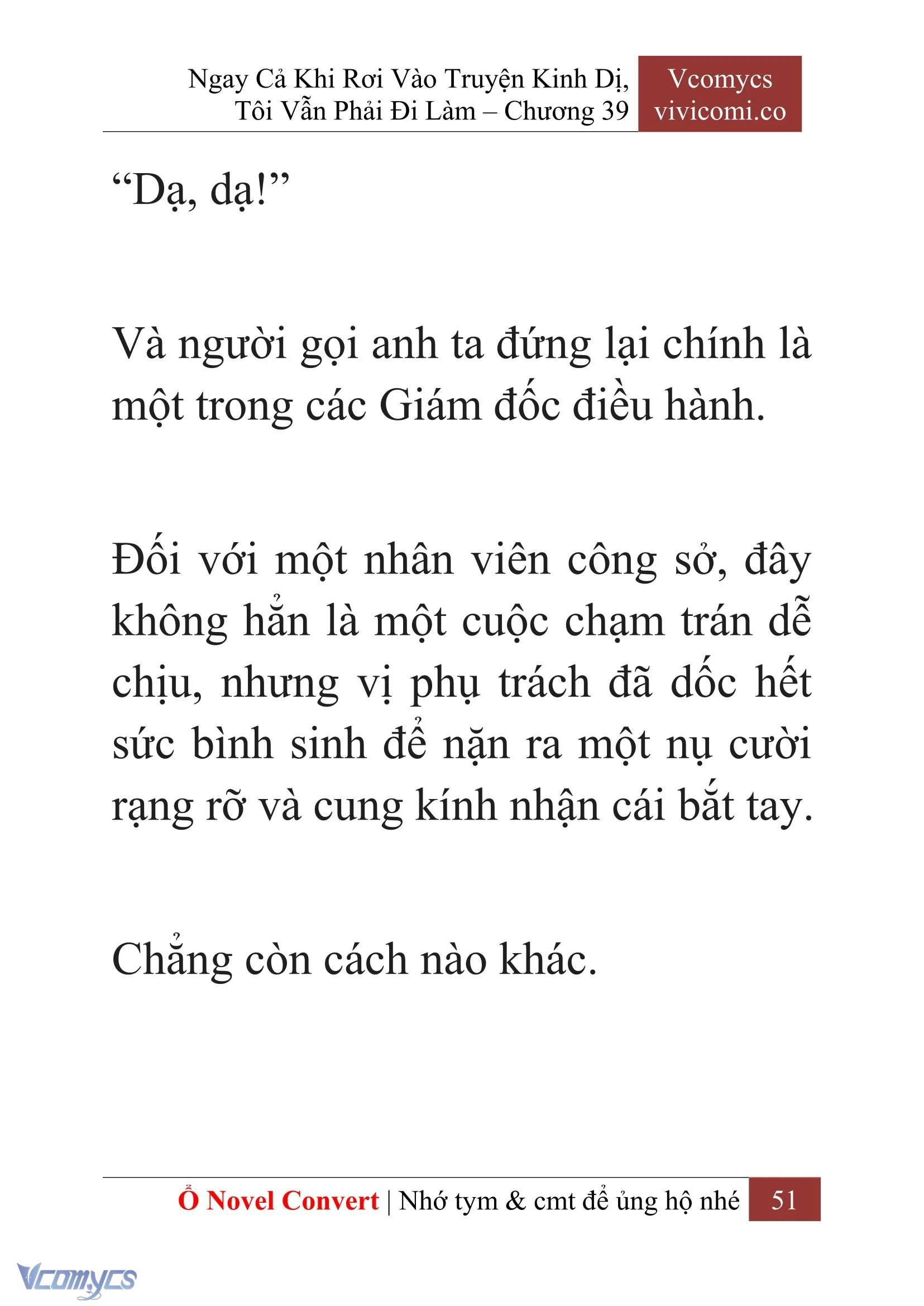 [Novel] Ngay Cả Khi Rơi Vào Truyện Kinh Dị, Tôi Vẫn Phải Đi Làm Chapter  39 - 53