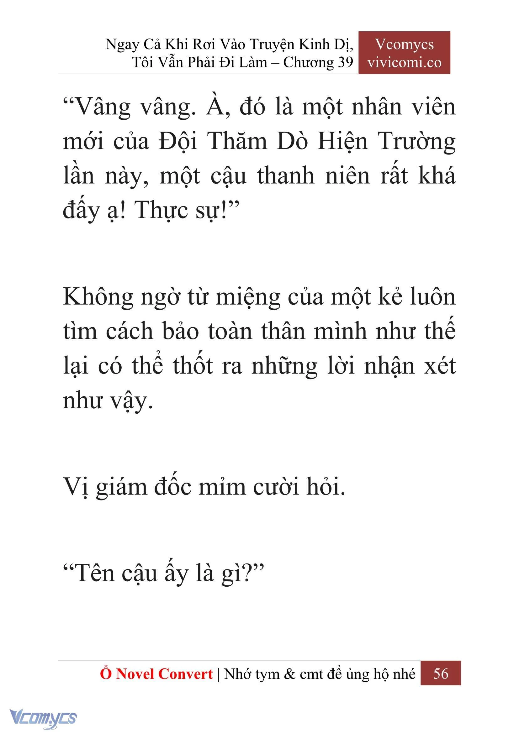 [Novel] Ngay Cả Khi Rơi Vào Truyện Kinh Dị, Tôi Vẫn Phải Đi Làm Chapter  39 - 58