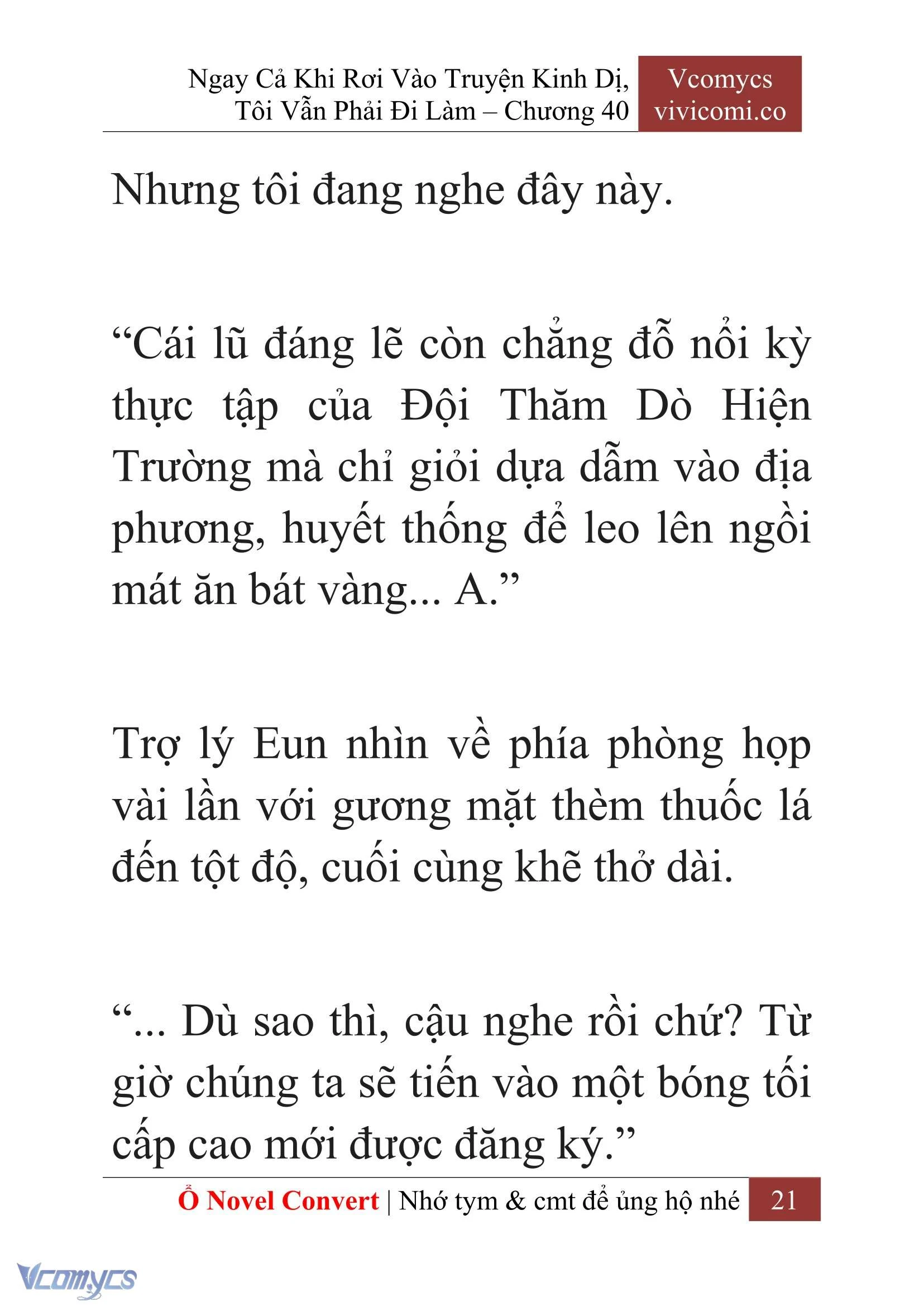 [Novel] Ngay Cả Khi Rơi Vào Truyện Kinh Dị, Tôi Vẫn Phải Đi Làm Chapter  40 - 23