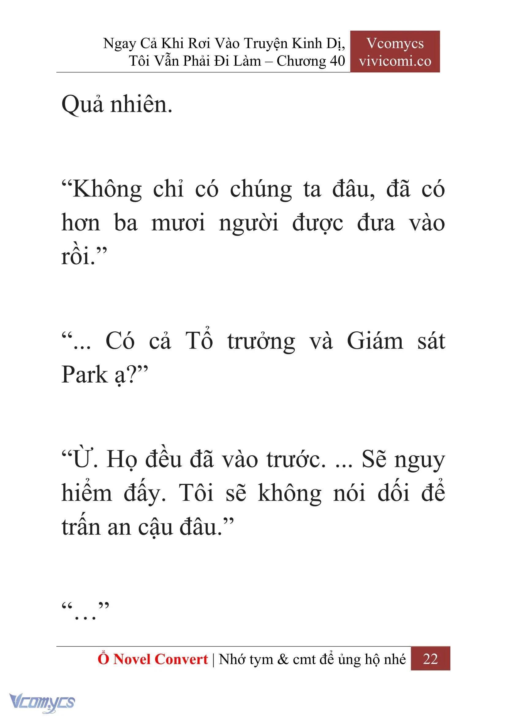 [Novel] Ngay Cả Khi Rơi Vào Truyện Kinh Dị, Tôi Vẫn Phải Đi Làm Chapter  40 - 24