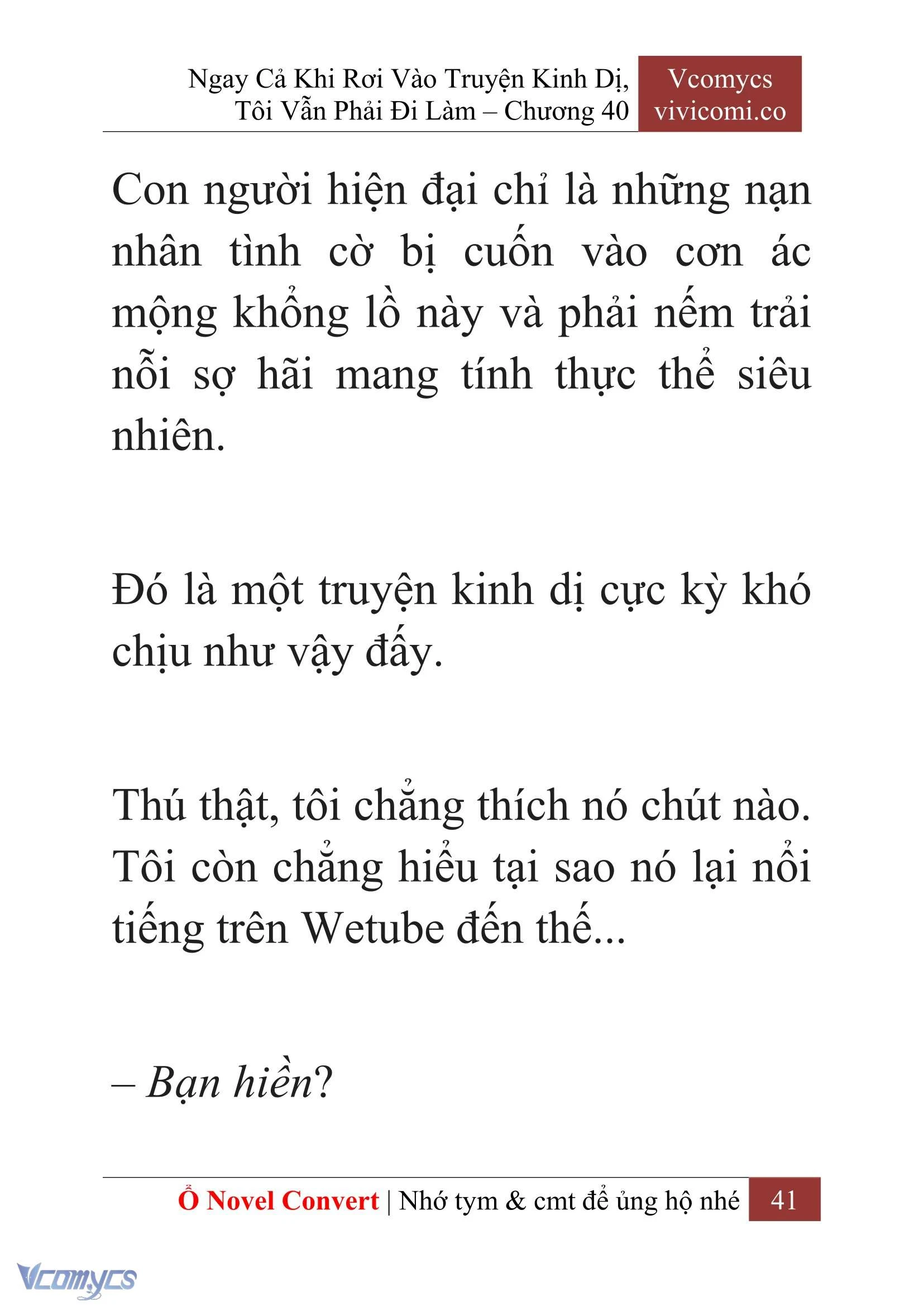[Novel] Ngay Cả Khi Rơi Vào Truyện Kinh Dị, Tôi Vẫn Phải Đi Làm Chapter  40 - 43