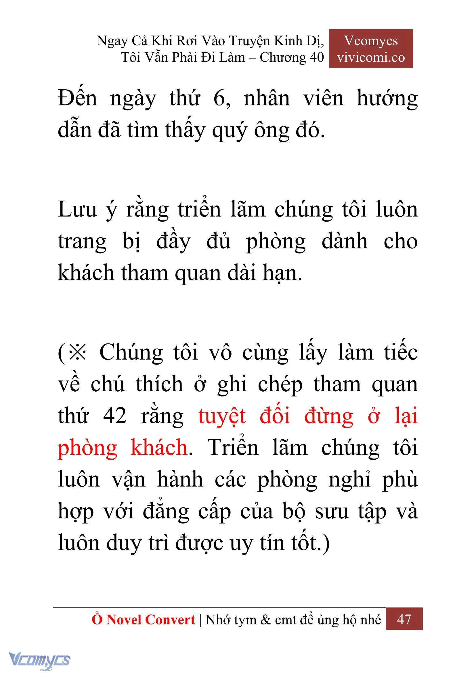 [Novel] Ngay Cả Khi Rơi Vào Truyện Kinh Dị, Tôi Vẫn Phải Đi Làm Chapter  40 - 49