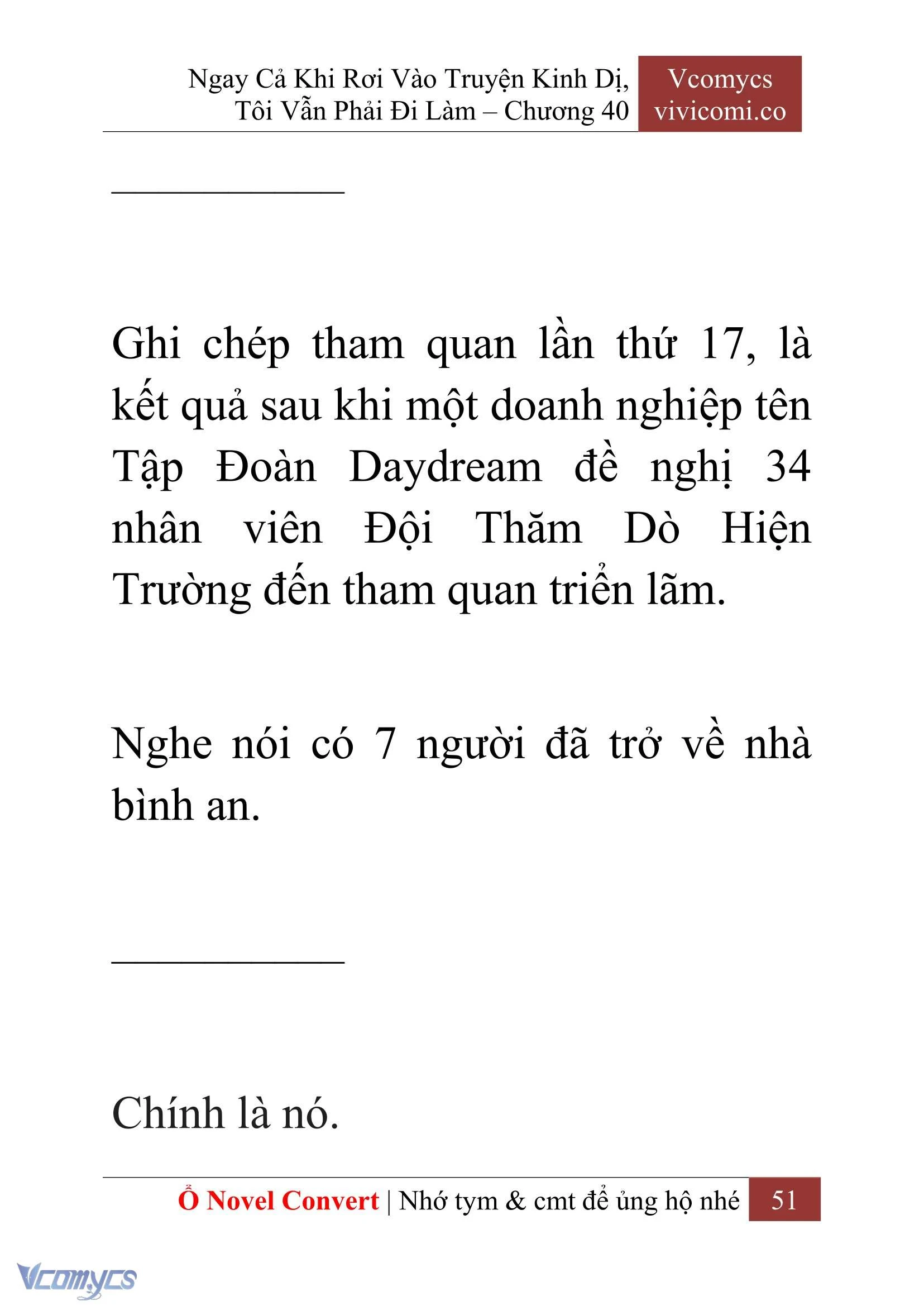 [Novel] Ngay Cả Khi Rơi Vào Truyện Kinh Dị, Tôi Vẫn Phải Đi Làm Chapter  40 - 53