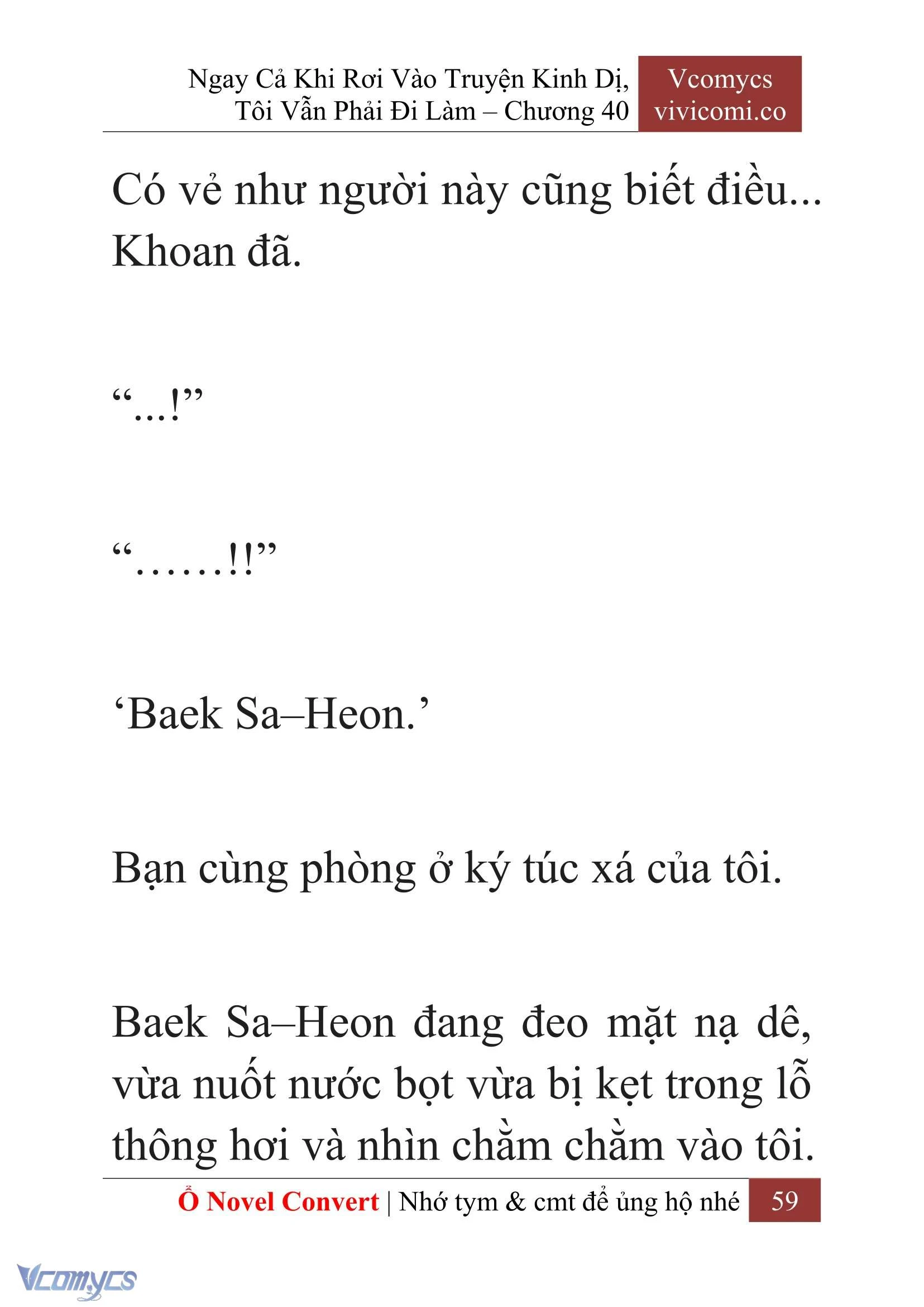 [Novel] Ngay Cả Khi Rơi Vào Truyện Kinh Dị, Tôi Vẫn Phải Đi Làm Chapter  40 - 61