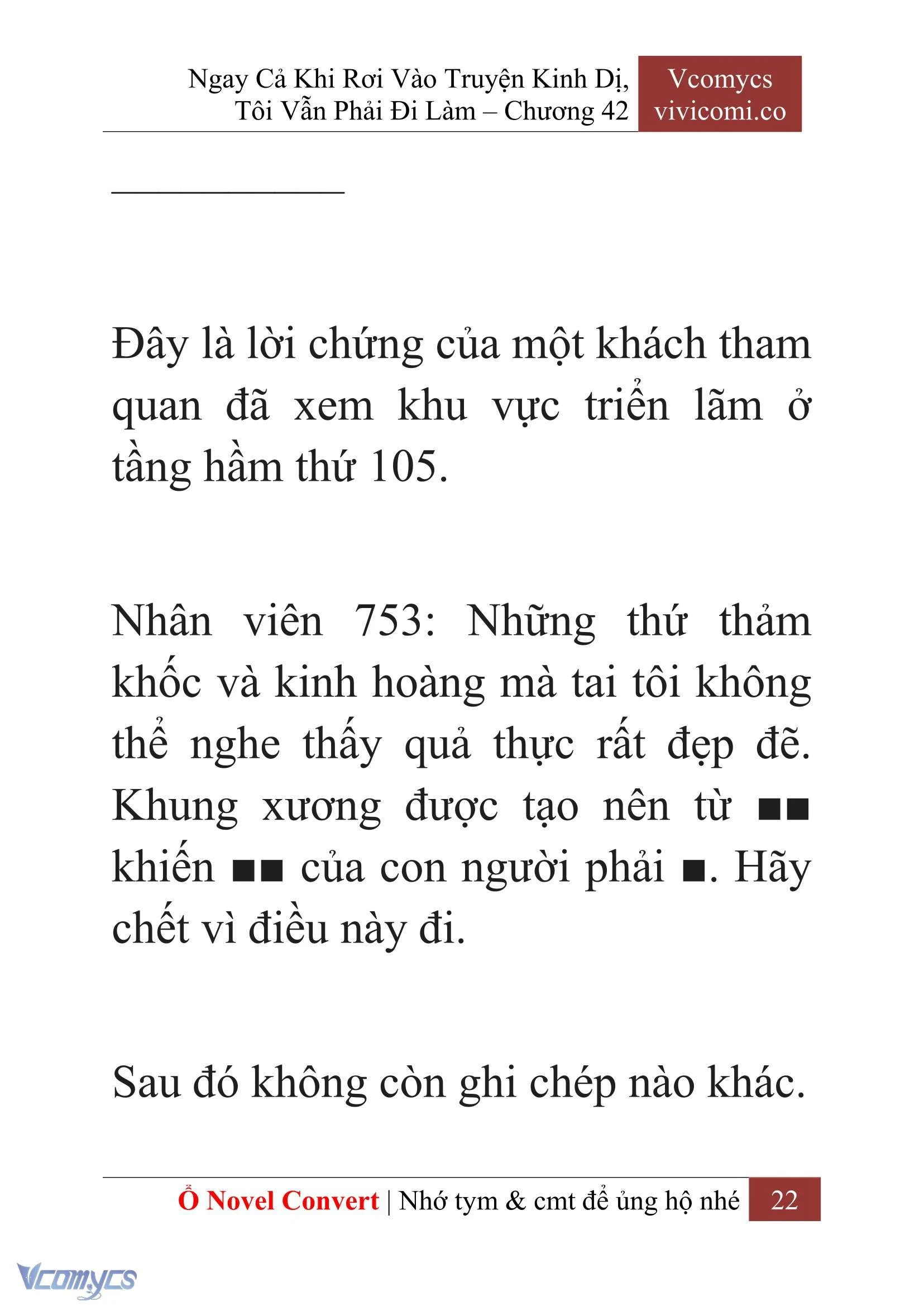 [Novel] Ngay Cả Khi Rơi Vào Truyện Kinh Dị, Tôi Vẫn Phải Đi Làm Chapter  42 - 24