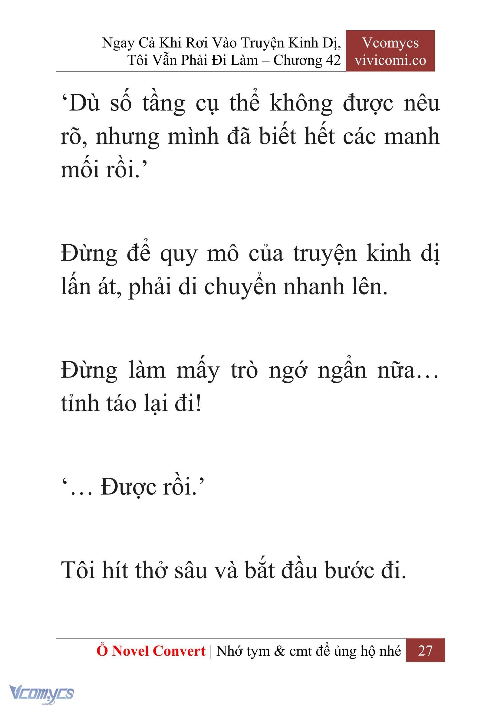 [Novel] Ngay Cả Khi Rơi Vào Truyện Kinh Dị, Tôi Vẫn Phải Đi Làm Chapter  42 - 29