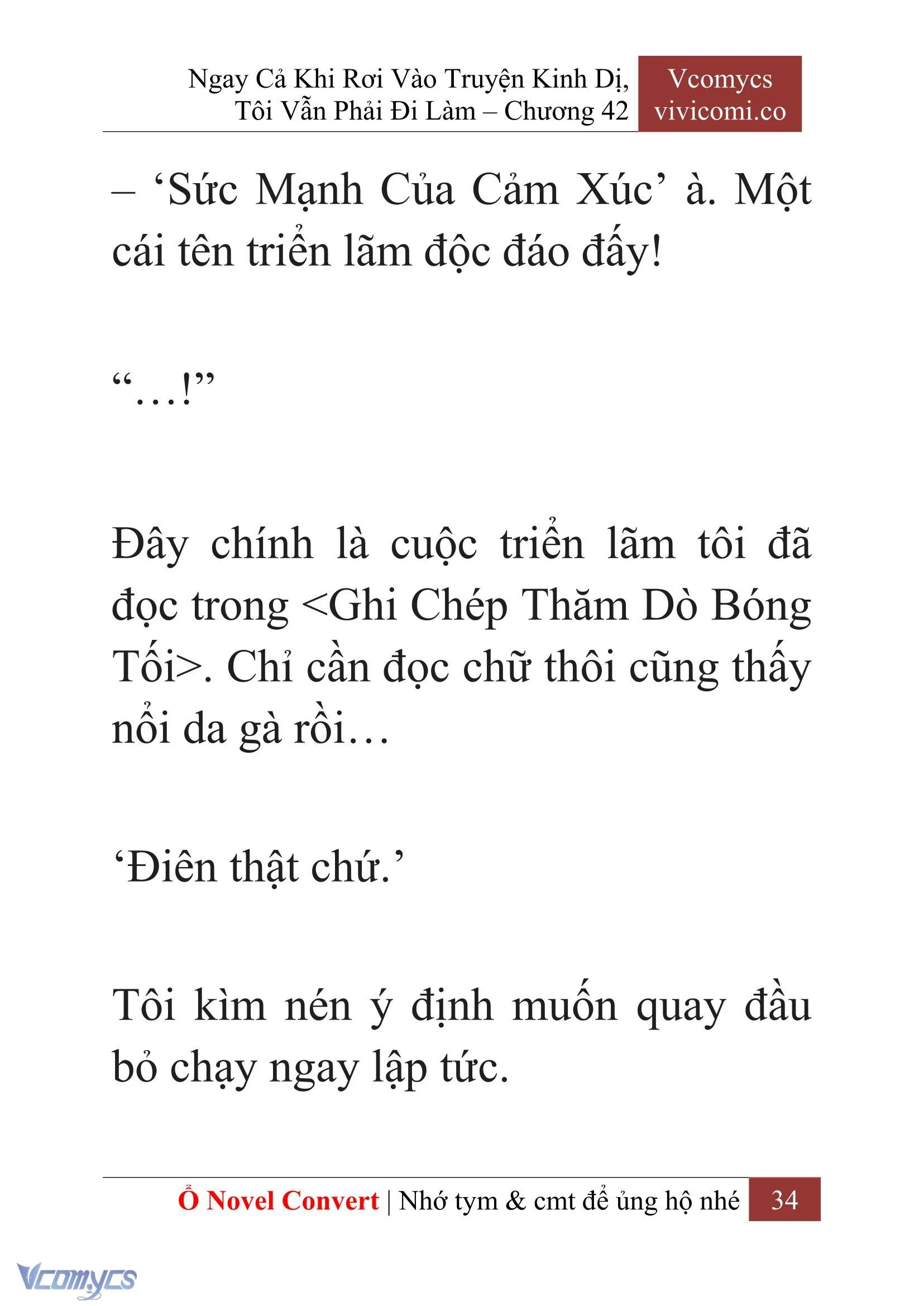 [Novel] Ngay Cả Khi Rơi Vào Truyện Kinh Dị, Tôi Vẫn Phải Đi Làm Chapter  42 - 36