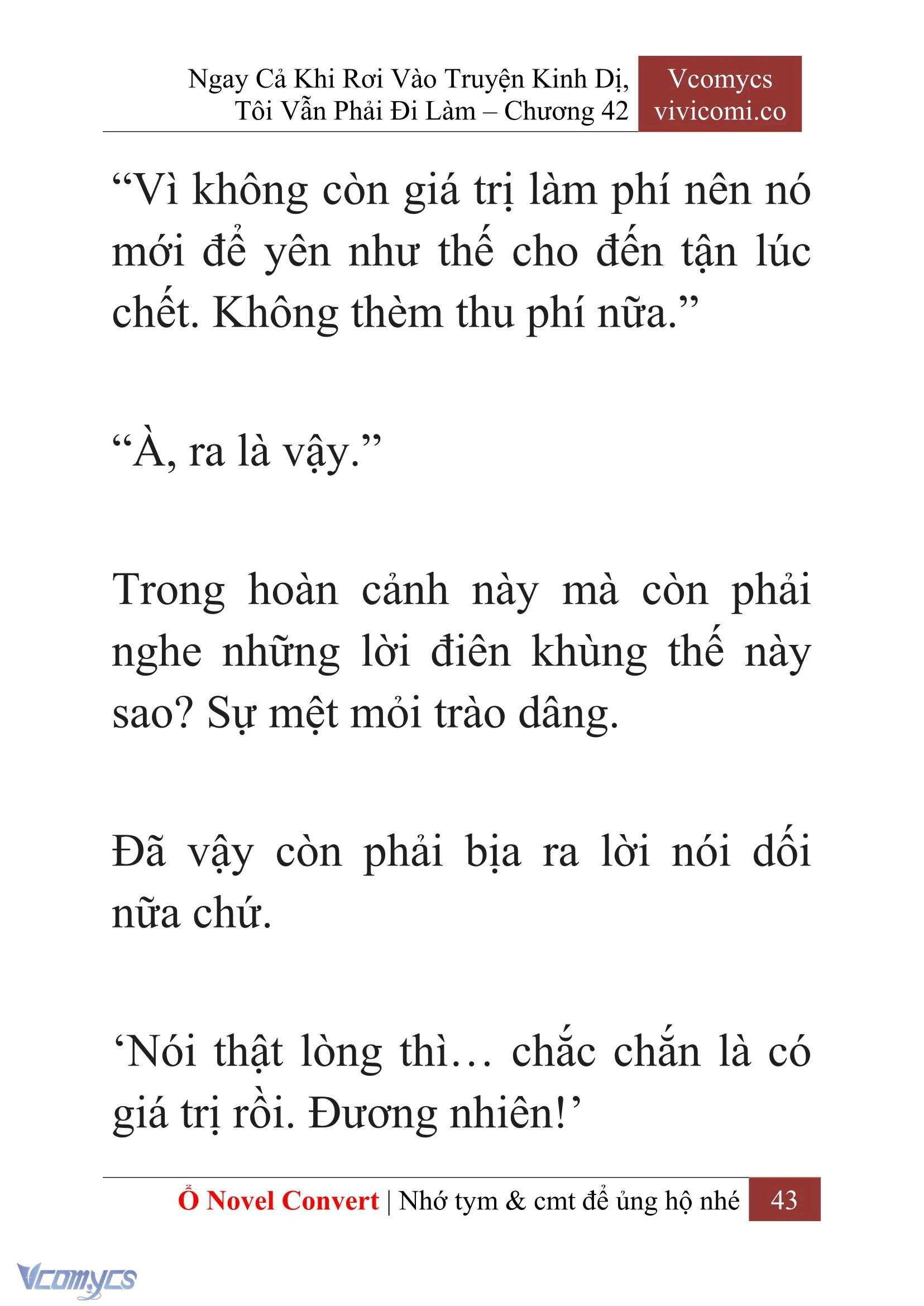 [Novel] Ngay Cả Khi Rơi Vào Truyện Kinh Dị, Tôi Vẫn Phải Đi Làm Chapter  42 - 45