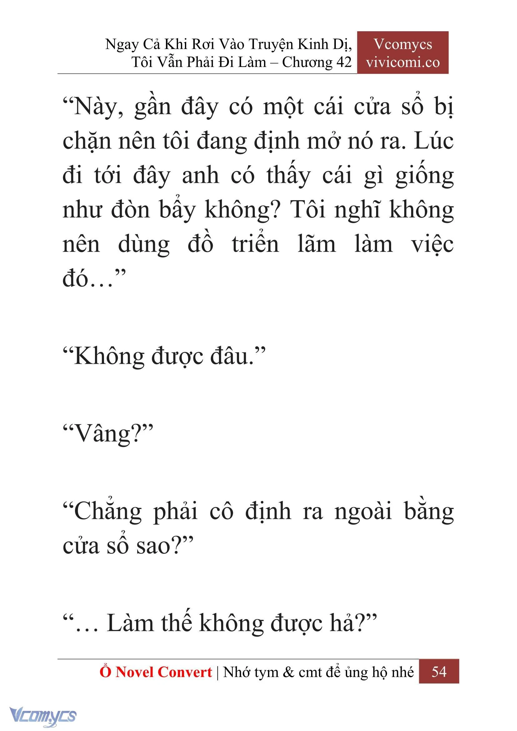 [Novel] Ngay Cả Khi Rơi Vào Truyện Kinh Dị, Tôi Vẫn Phải Đi Làm Chapter  42 - 56